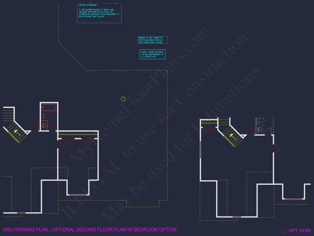 Modern Craftsman house Floor Plan with CAD and Designs