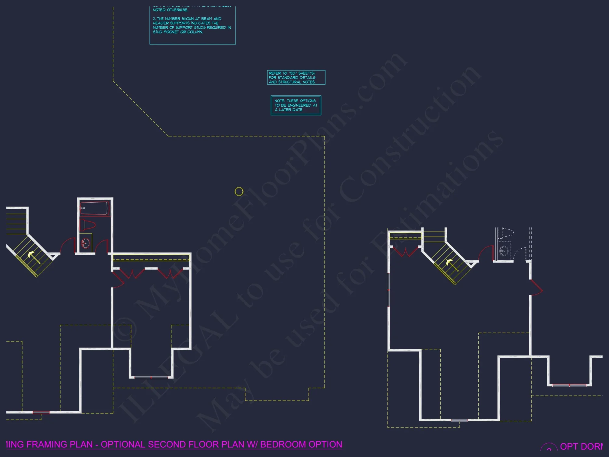 Modern Craftsman house Floor Plan with CAD and Designs