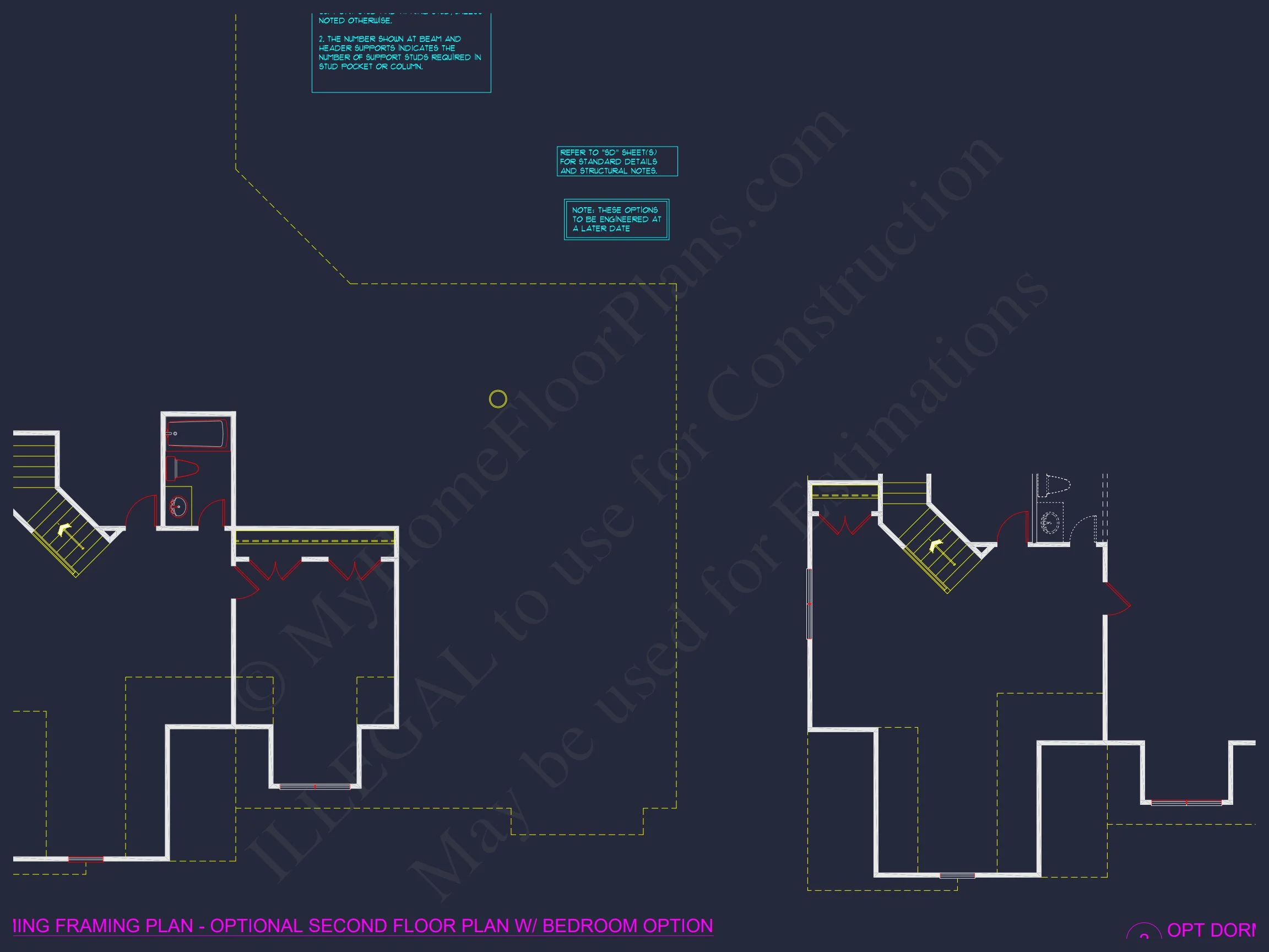 Modern Craftsman house Floor Plan with CAD and Designs