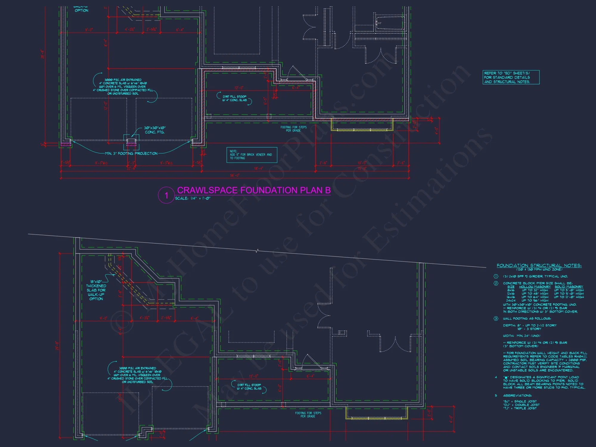 Modern Craftsman house Floor Plan with CAD and Designs