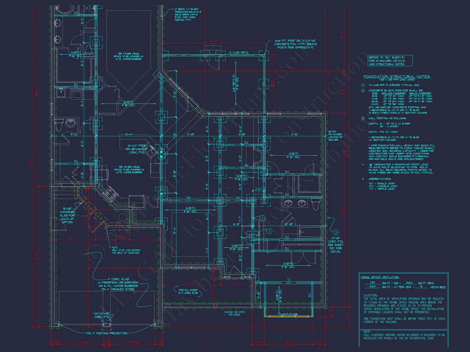Modern Craftsman house Floor Plan with CAD and Designs