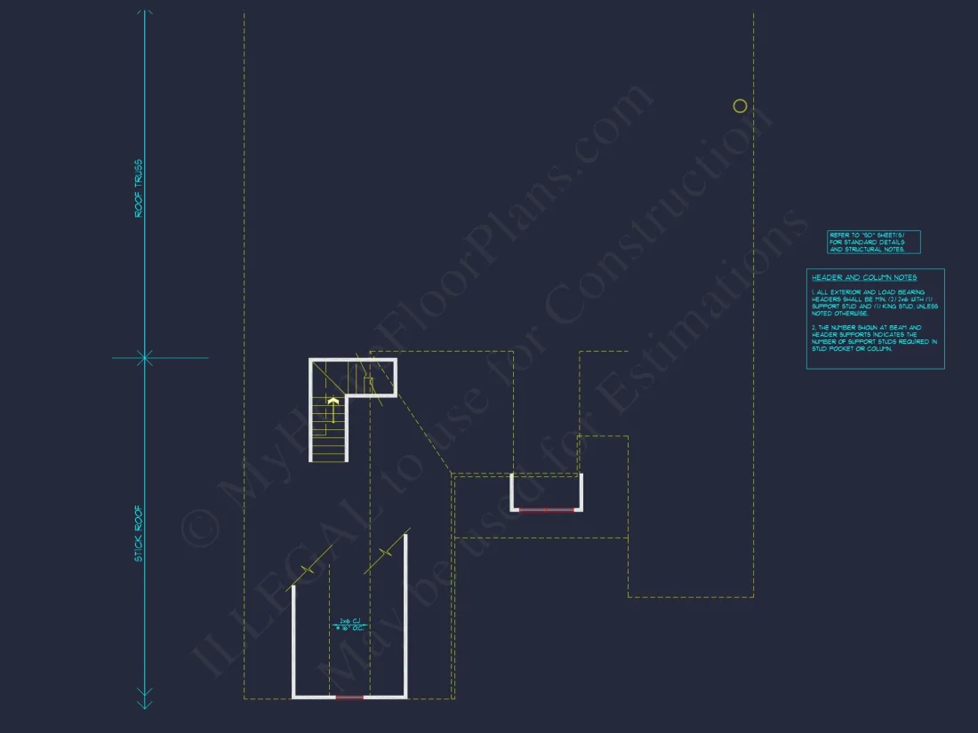 Elegant house Design Blueprint – CAD Floor Plan with Details