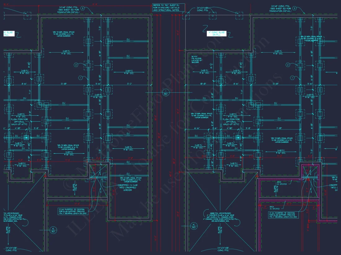 Elegant house Design Blueprint – CAD Floor Plan with Details