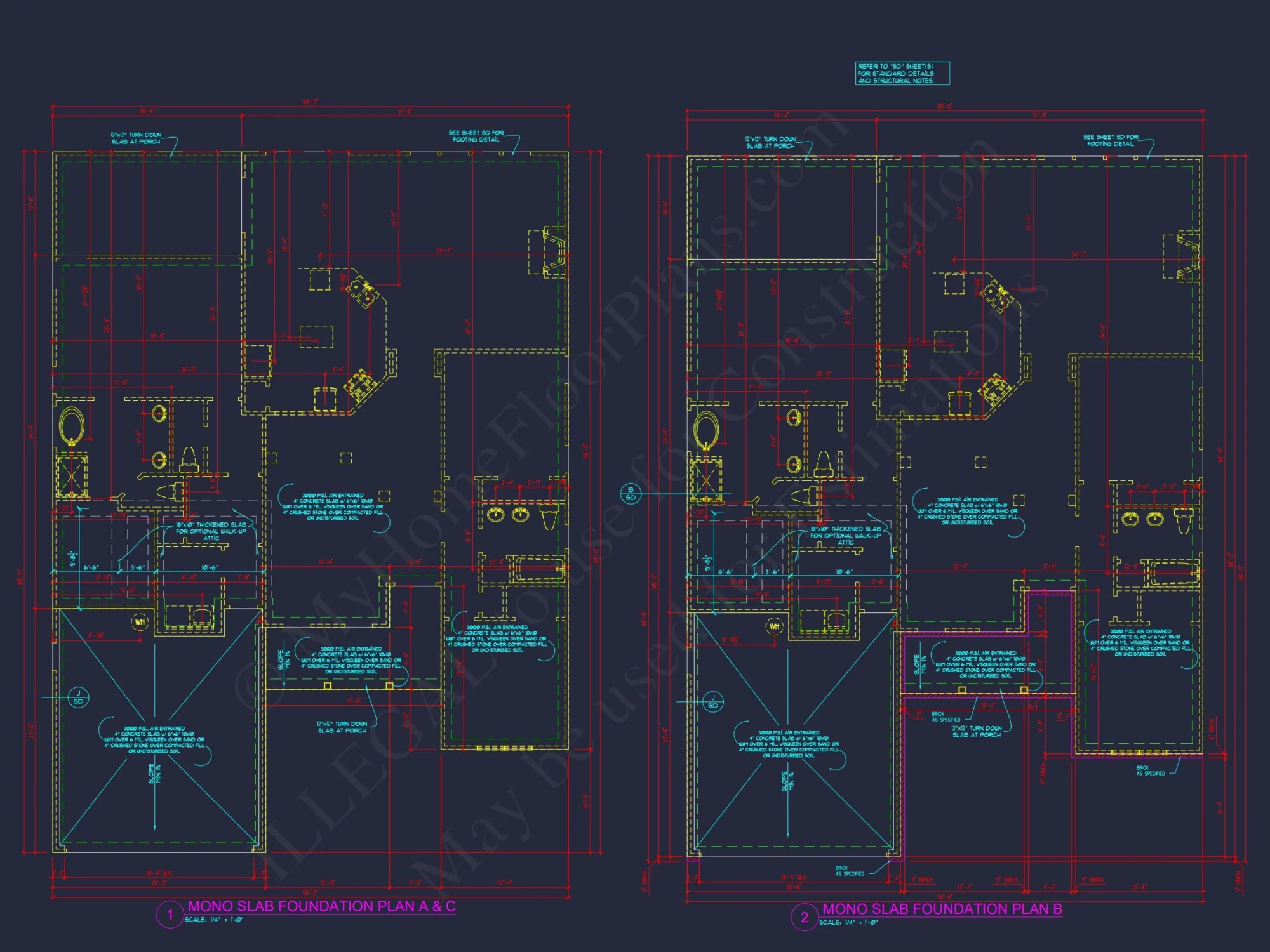 Elegant house Design Blueprint – CAD Floor Plan with Details