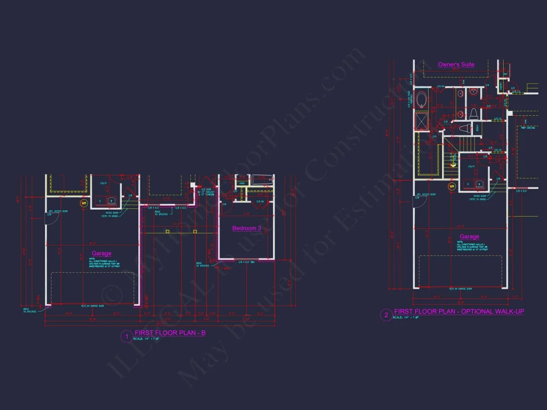 Elegant house Design Blueprint – CAD Floor Plan with Details