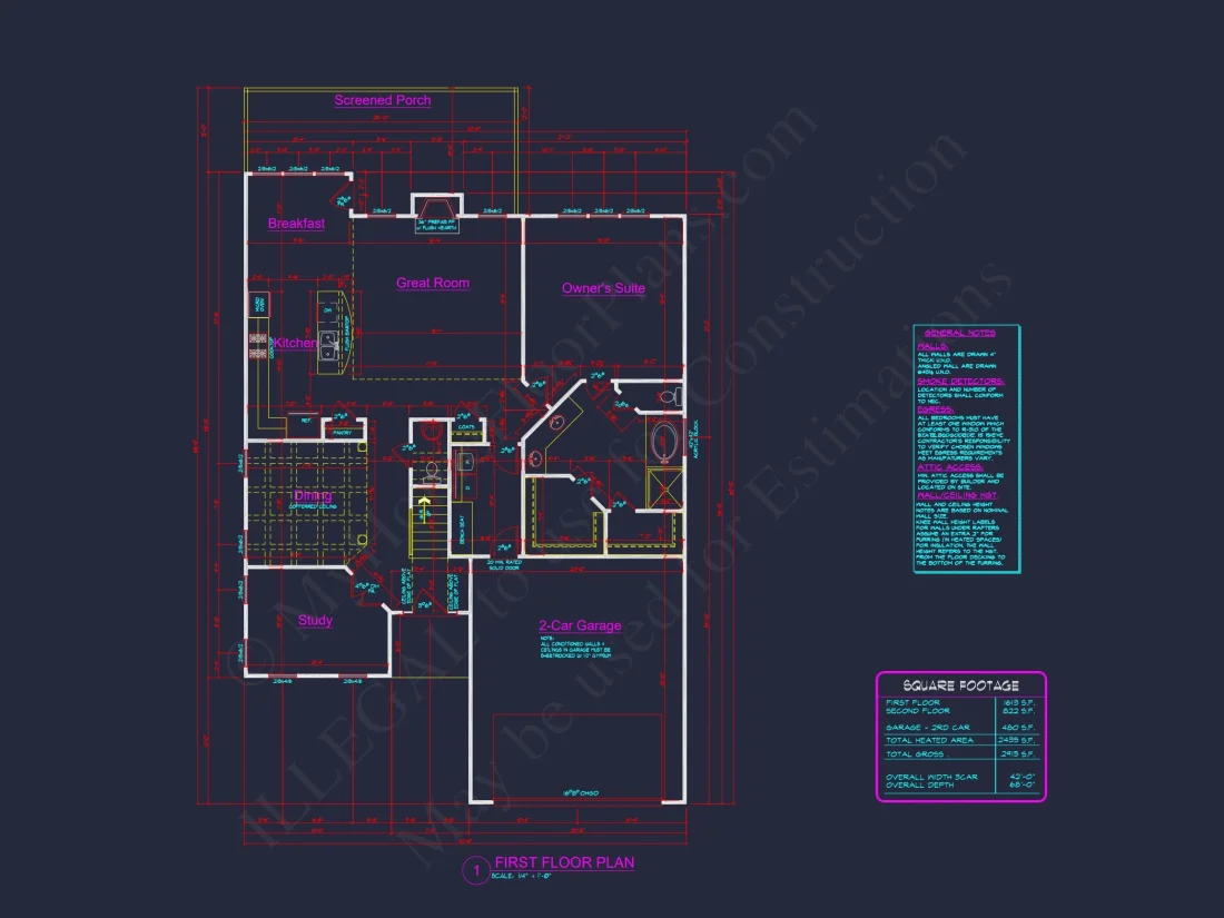 Craftsman house Plan with Modern Features and CAD Designs