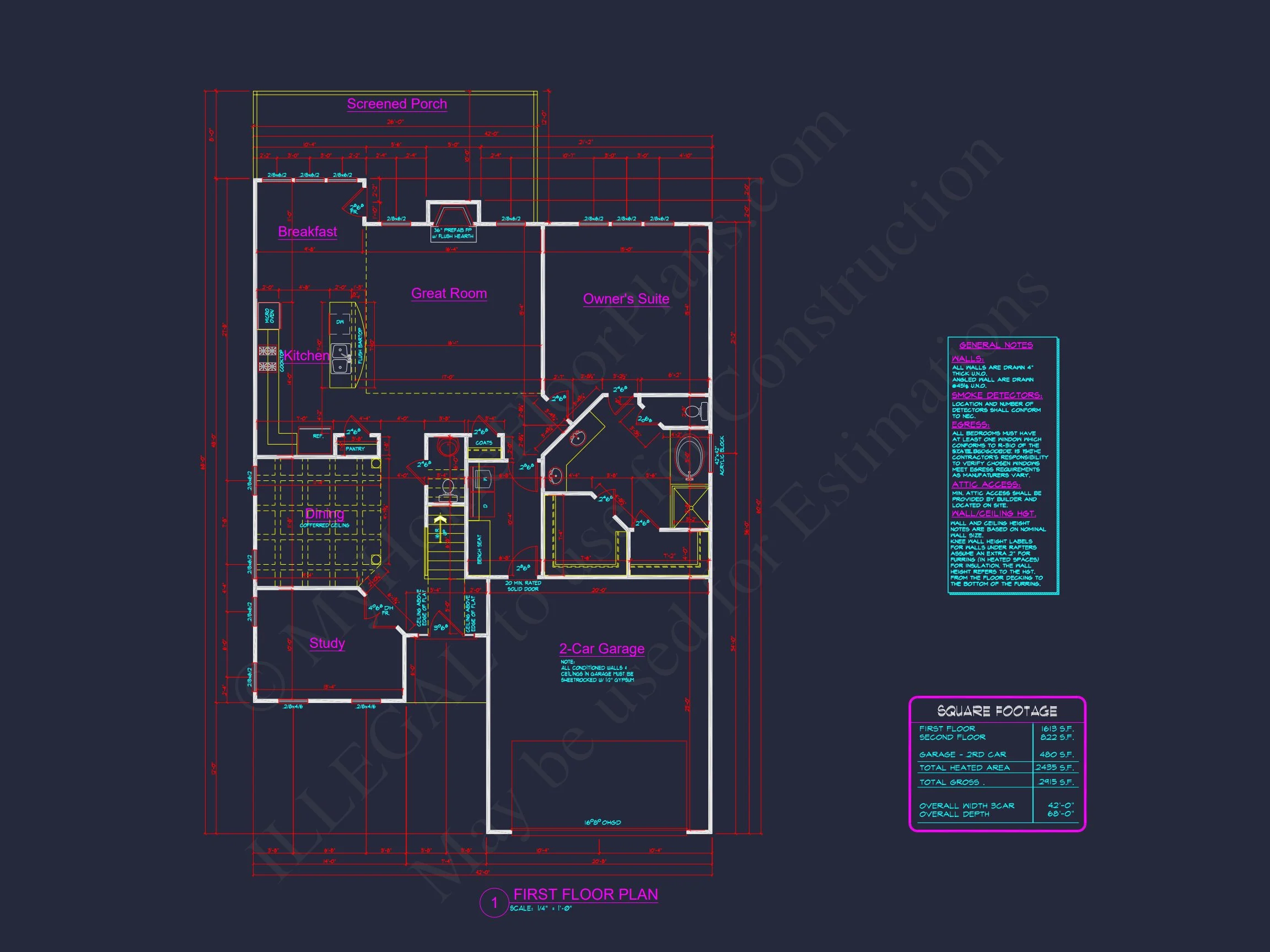 Craftsman house Plan with Modern Features and CAD Designs