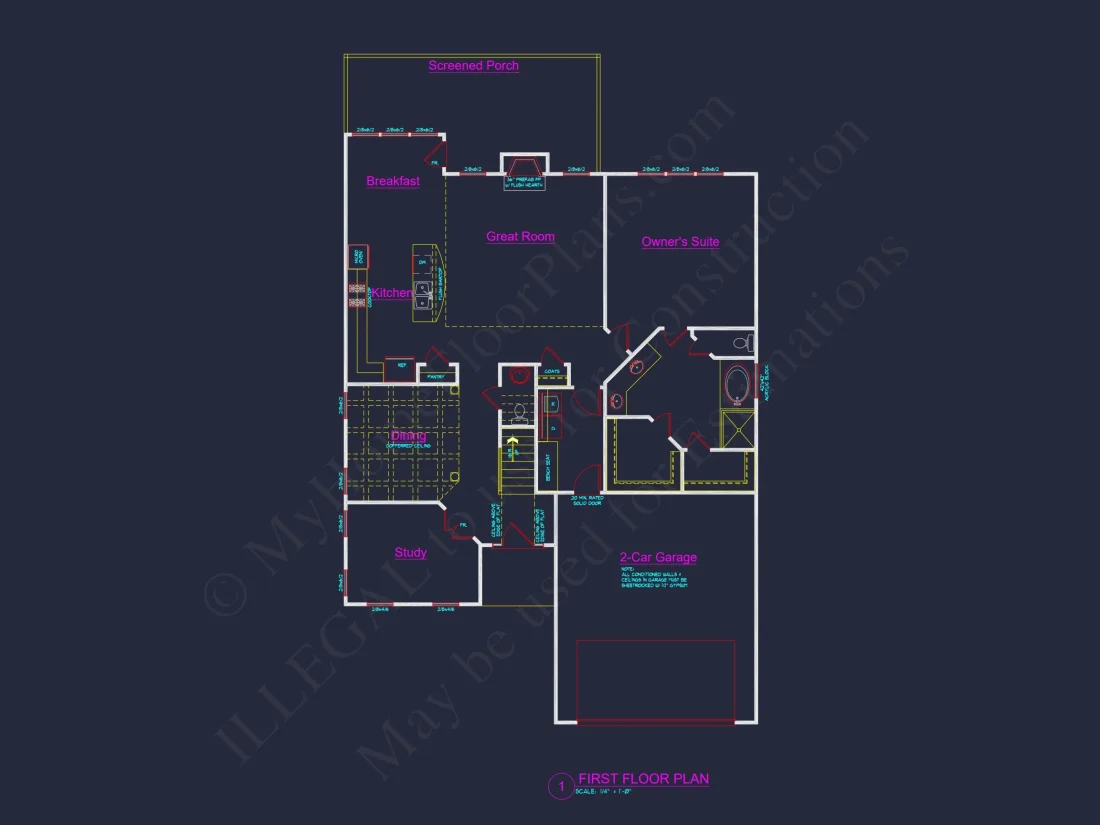 Craftsman house Plan with Modern Features and CAD Designs