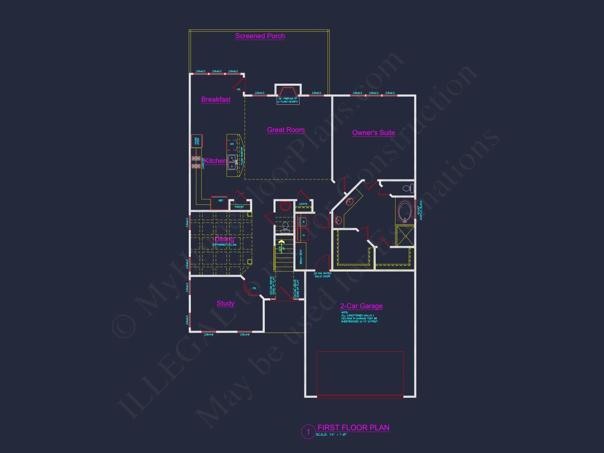 Craftsman house Plan with Modern Features and CAD Designs