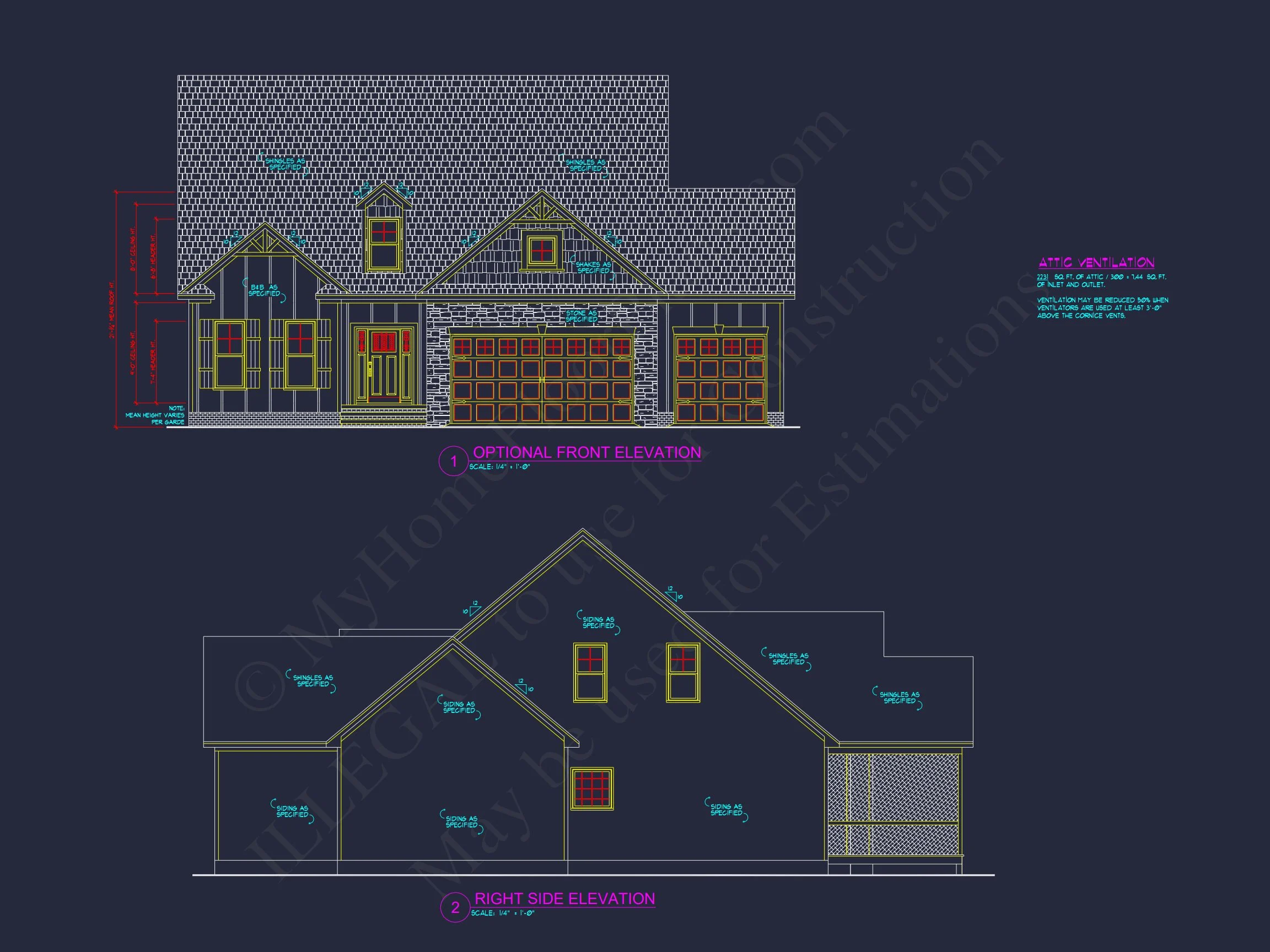 Craftsman house Plan with Modern Features and CAD Designs