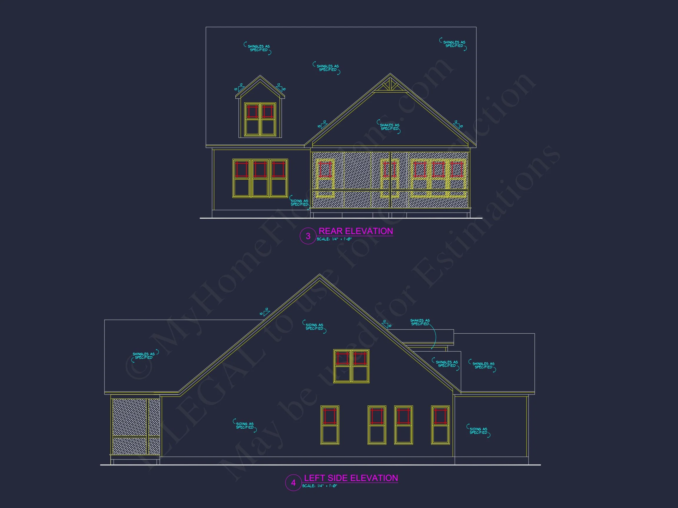 Craftsman house Plan with Modern Features and CAD Designs
