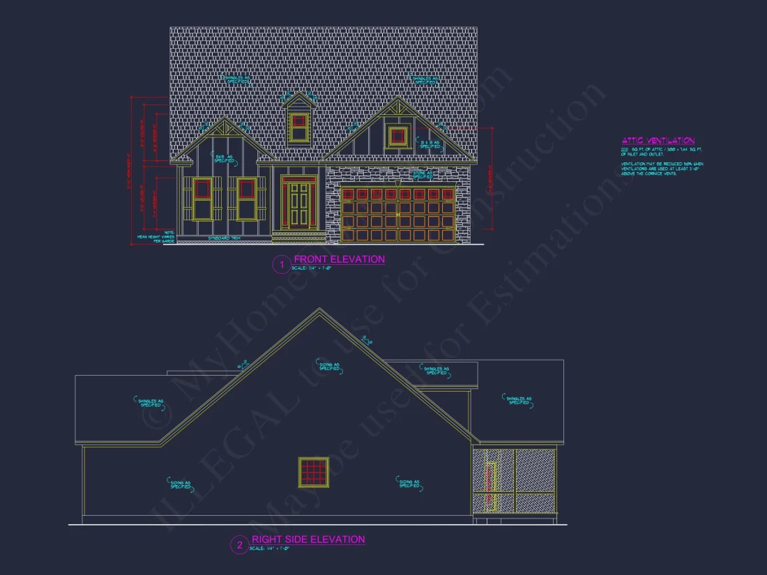 Craftsman house Plan with Modern Features and CAD Designs