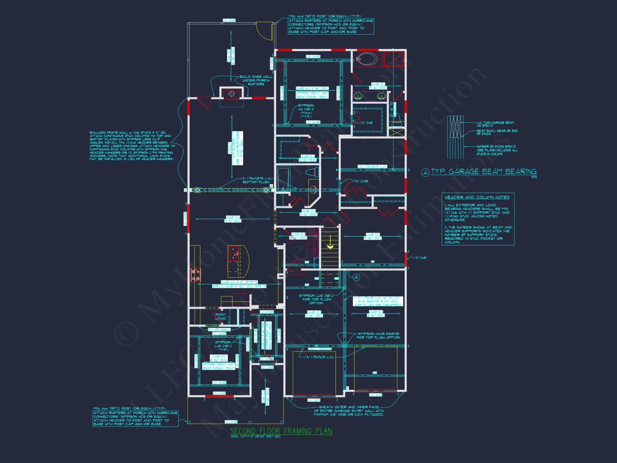 Craftsman house Plan with CAD Designs & Spacious Floor Plans
