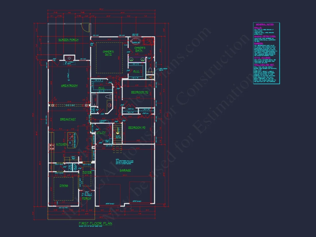 Craftsman house Plan with CAD Designs & Spacious Floor Plans