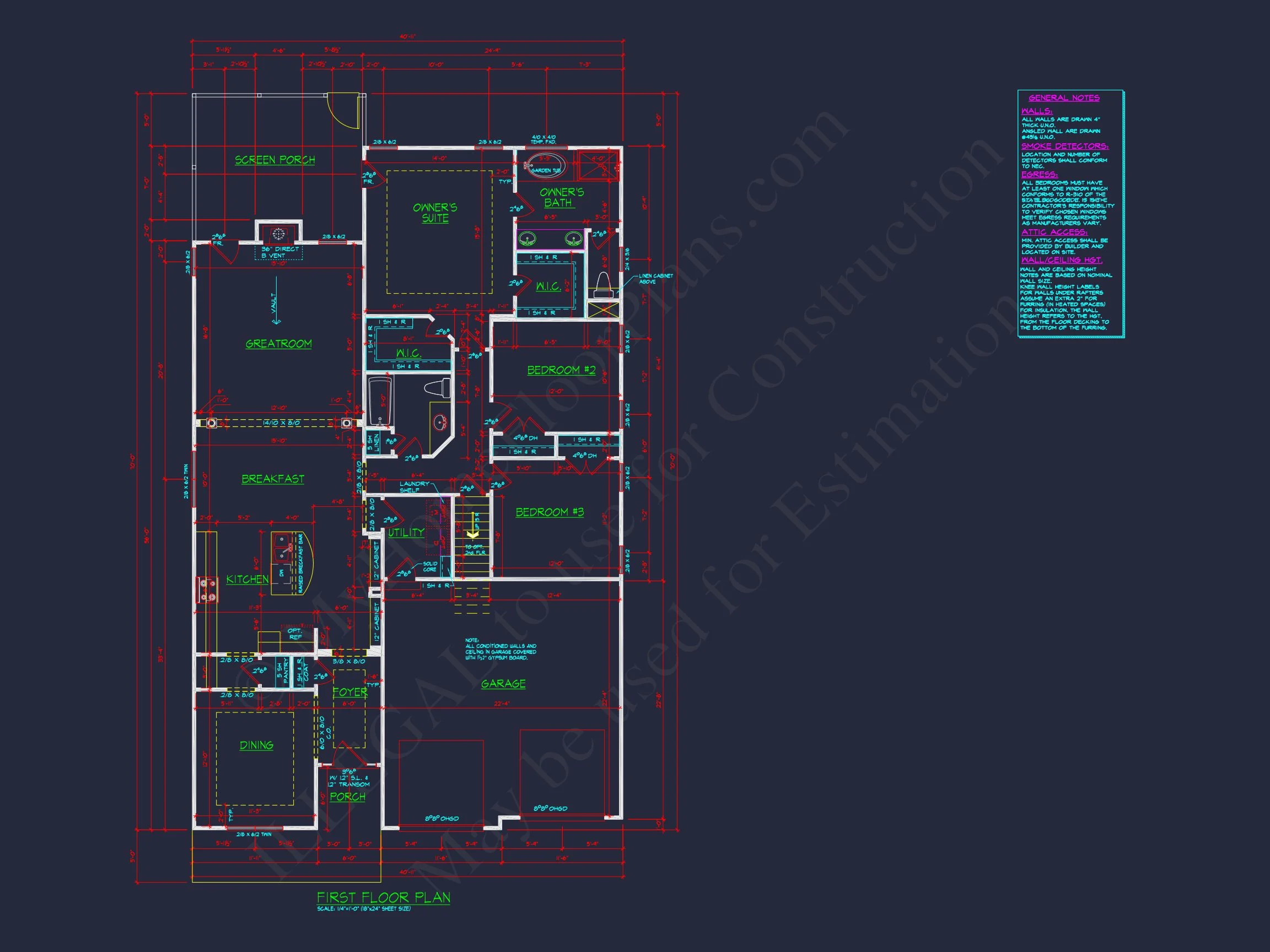 Craftsman house Plan with CAD Designs & Spacious Floor Plans