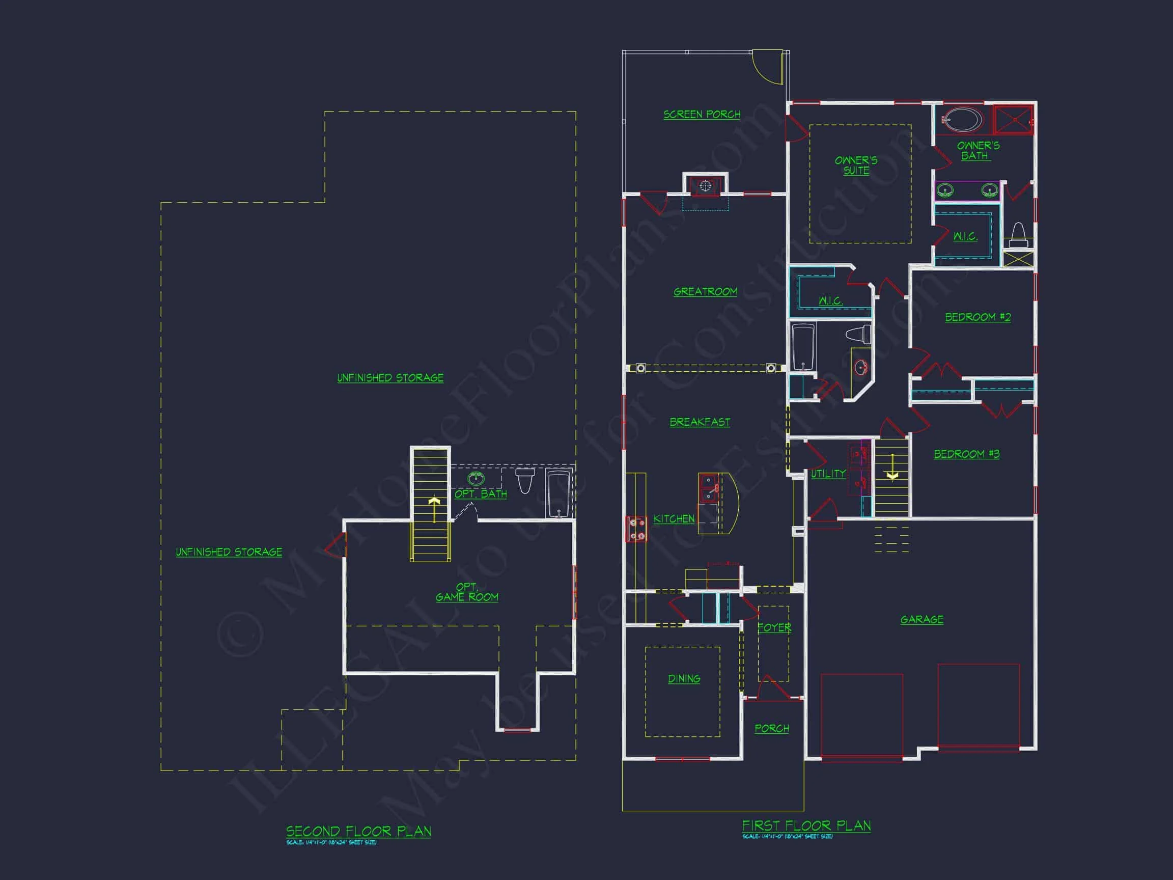 Craftsman house Plan with CAD Designs & Spacious Floor Plans