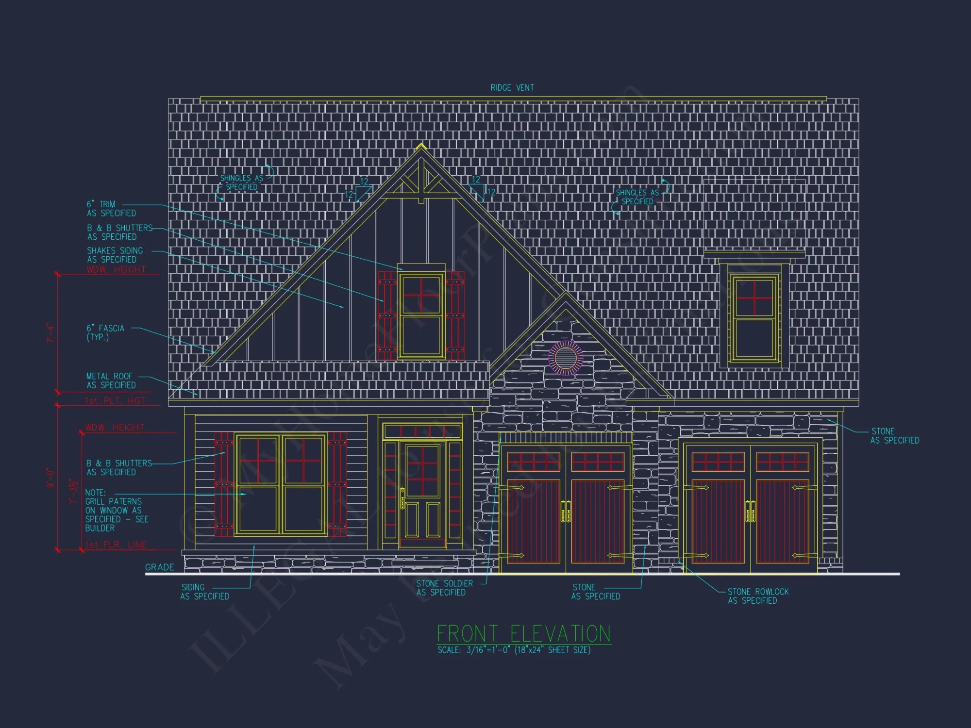 Craftsman house Plan with CAD Designs & Spacious Floor Plans
