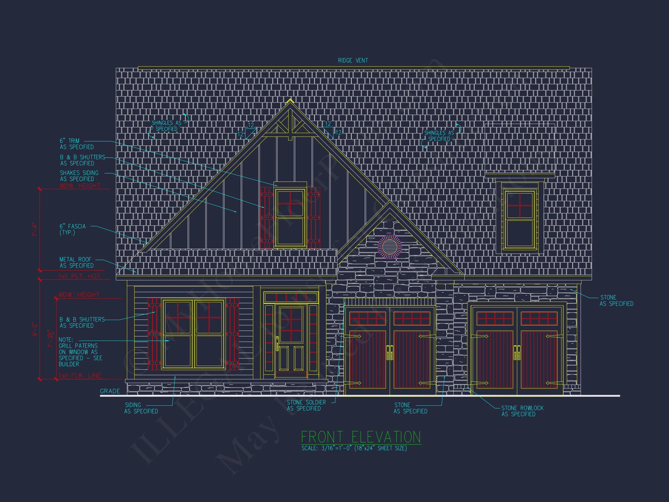 Craftsman house Plan with CAD Designs & Spacious Floor Plans