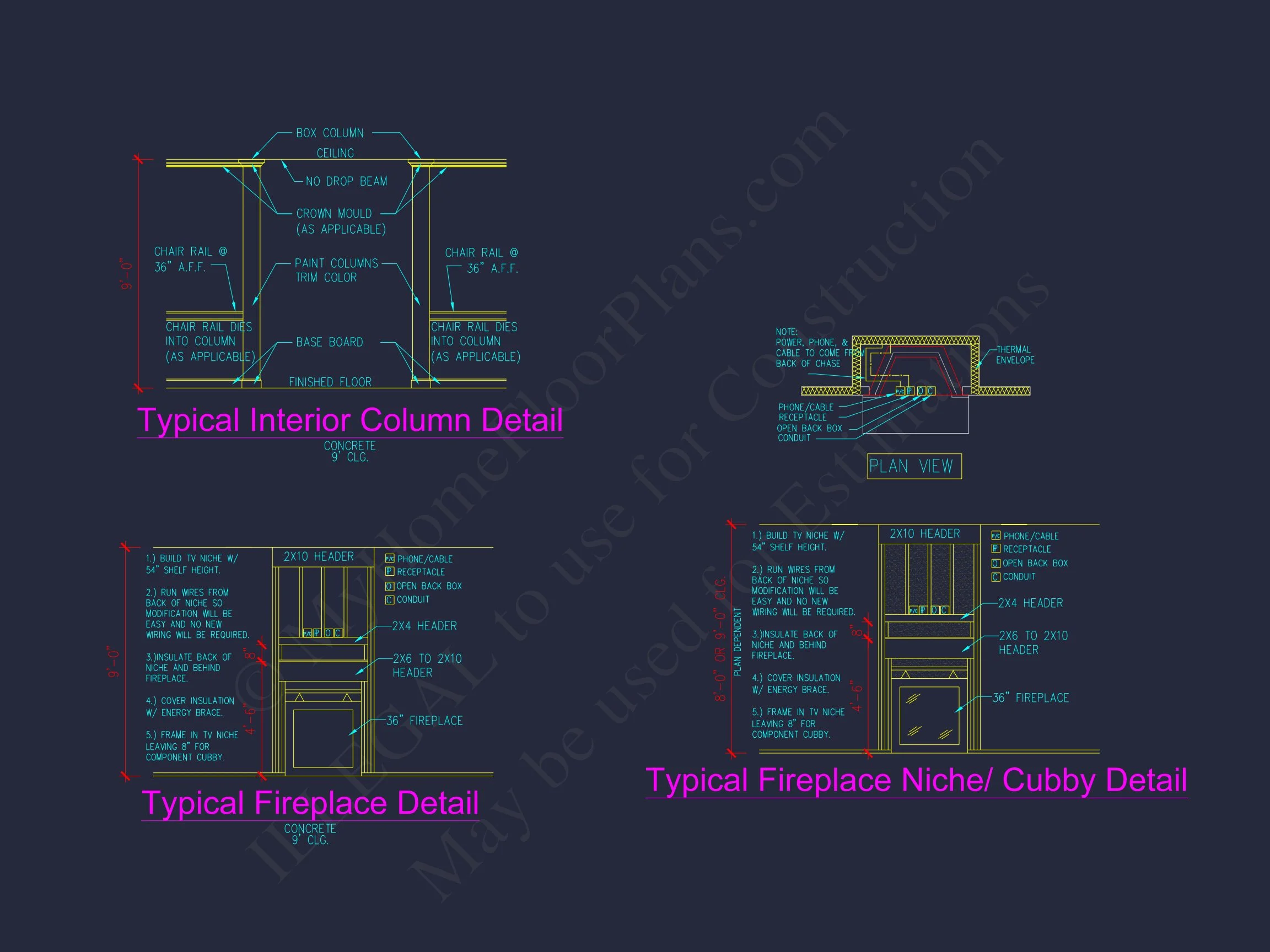 11-1436B HOUSE PLAN -Traditional Colonial Home Plan - 4-Bed, 2.5-Bath, 2,250 SF 8 Charming house and Floor Plan Blueprint with Modern Designs
