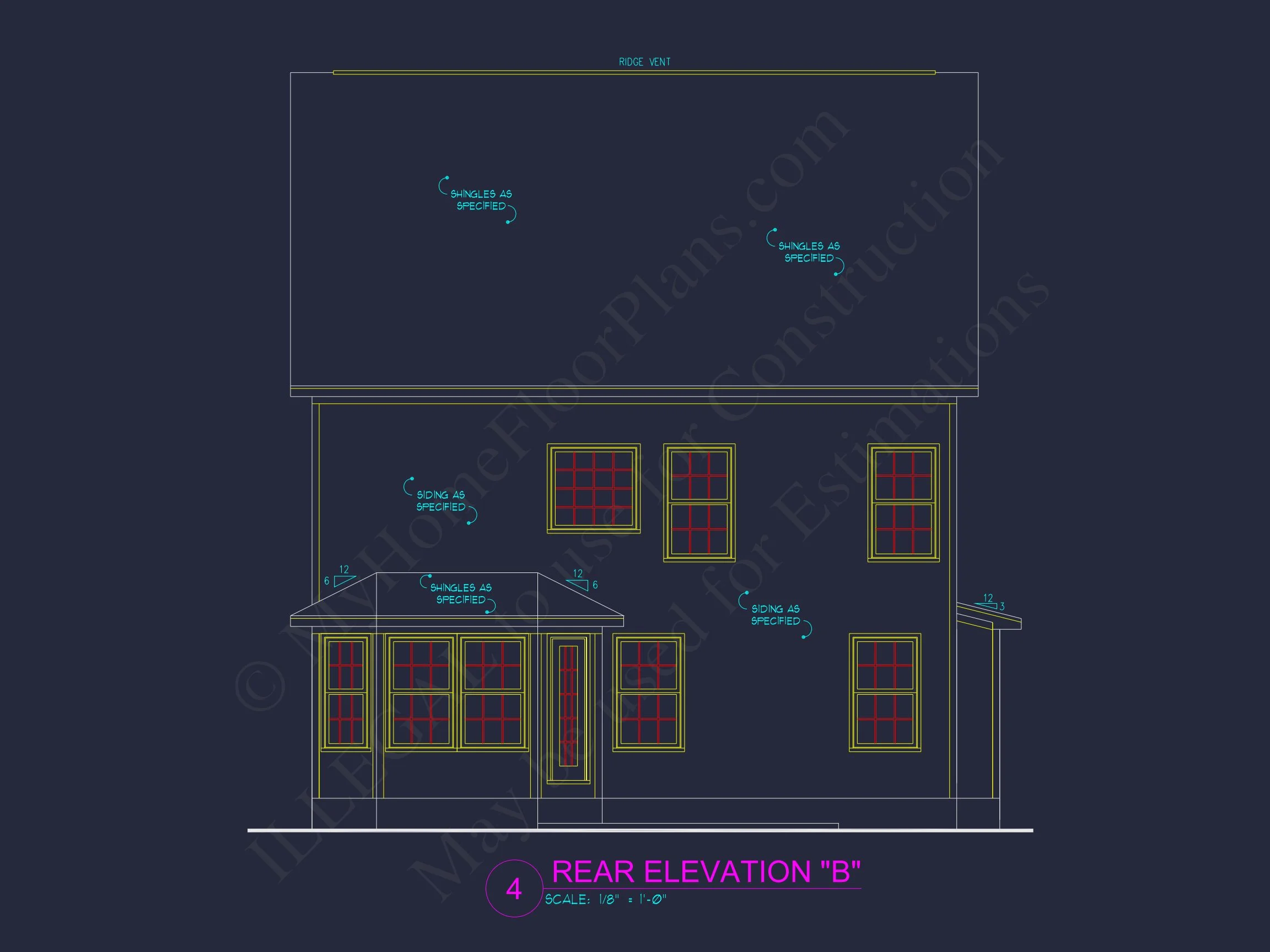11-1436B HOUSE PLAN -Traditional Colonial Home Plan - 4-Bed, 2.5-Bath, 2,250 SF 3 Charming house and Floor Plan Blueprint with Modern Designs