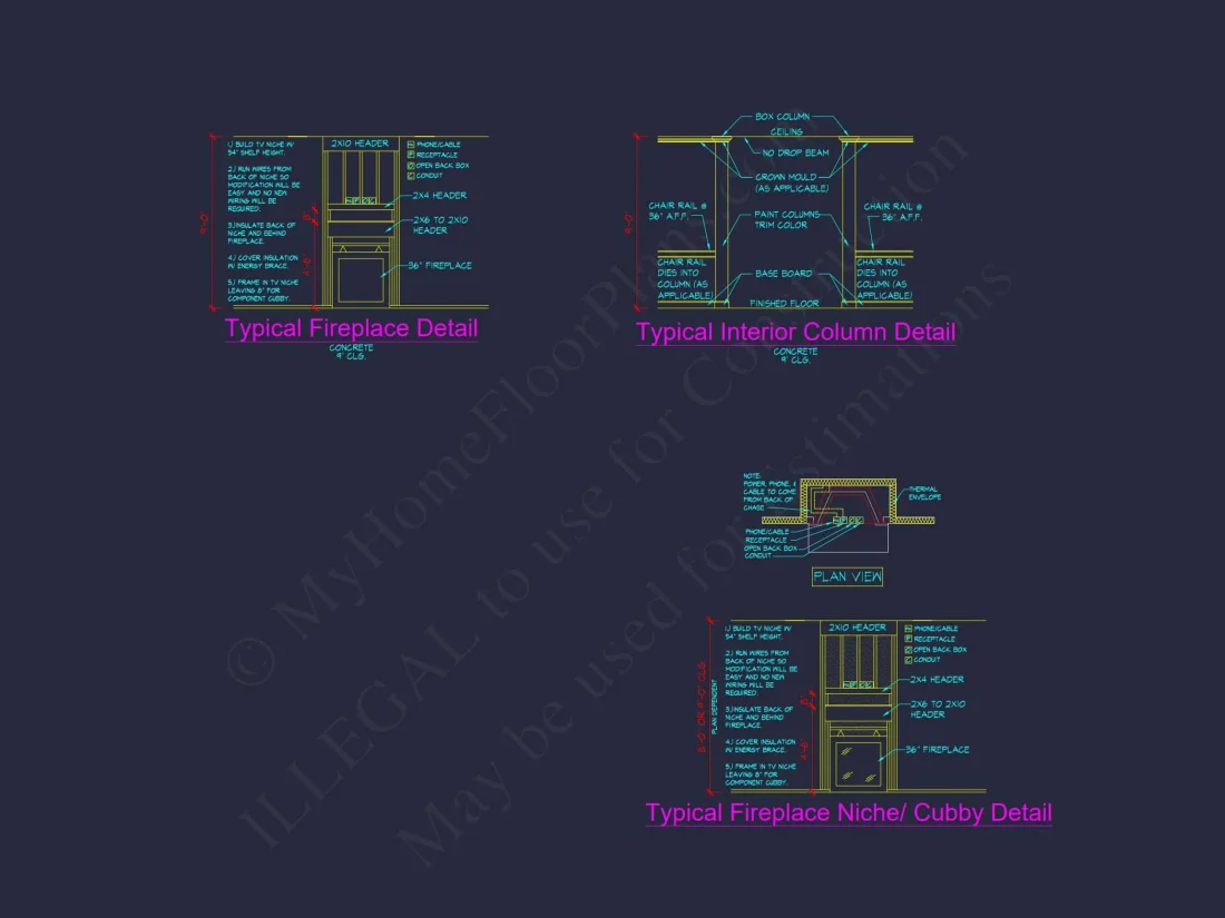 house Plan with 2 Floors, 3 Bedrooms & Bonus Room Designs