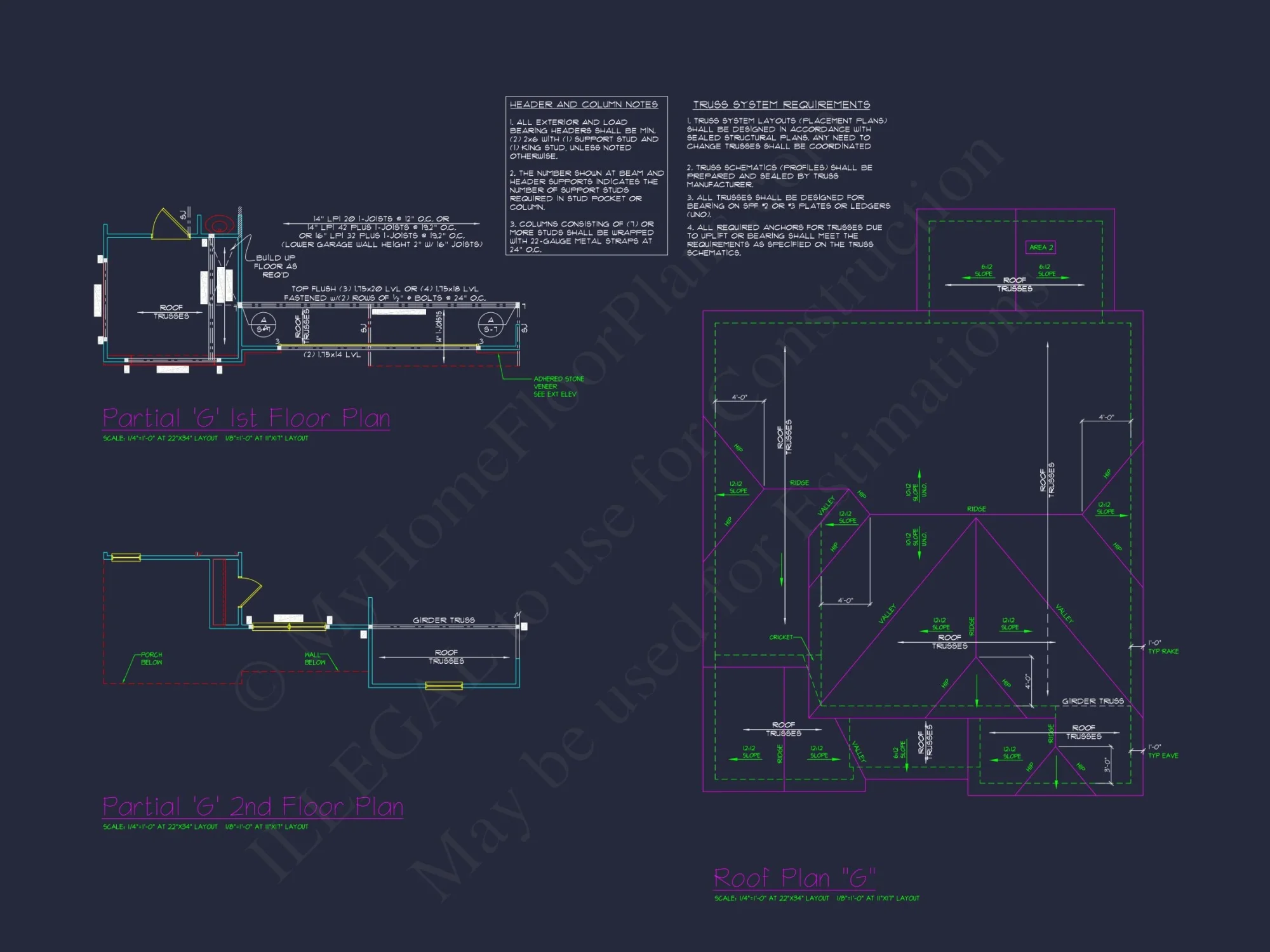 Charming 4-Bed house Plan with Detailed CAD Floor Designs