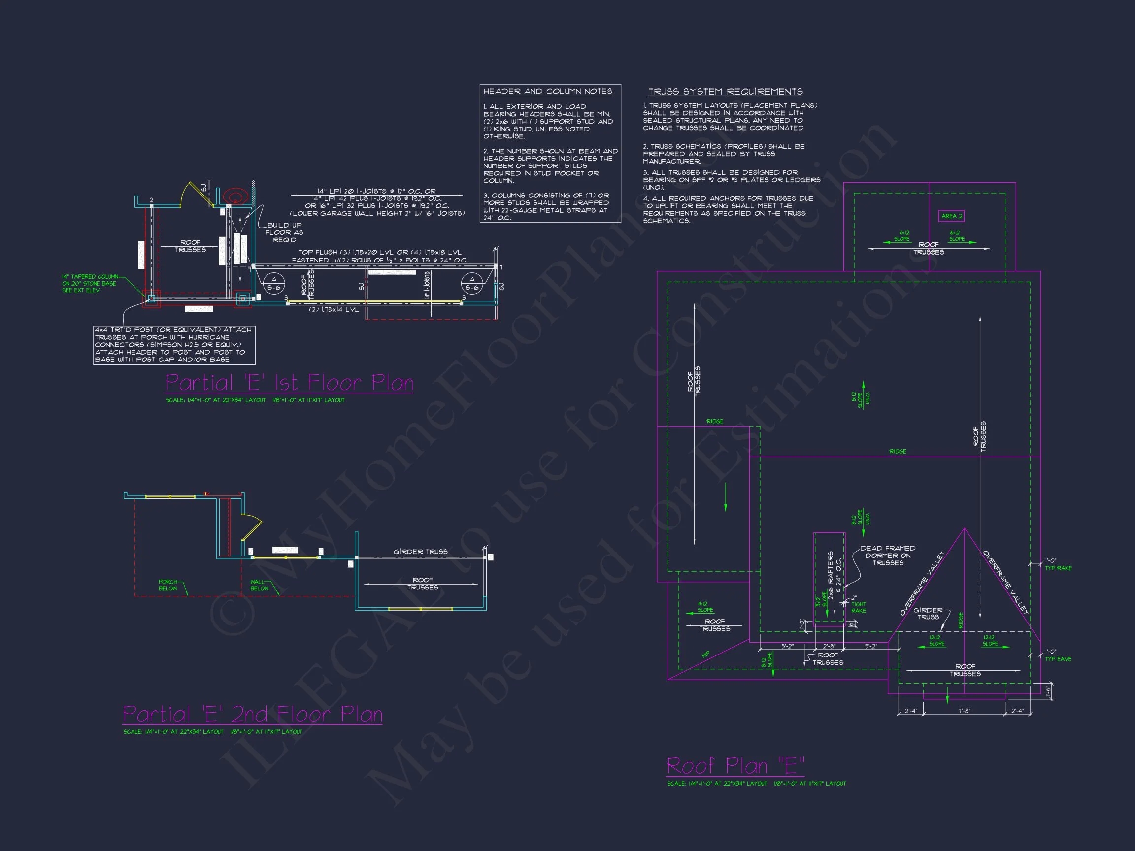 Charming 4-Bed house Plan with Detailed CAD Floor Designs