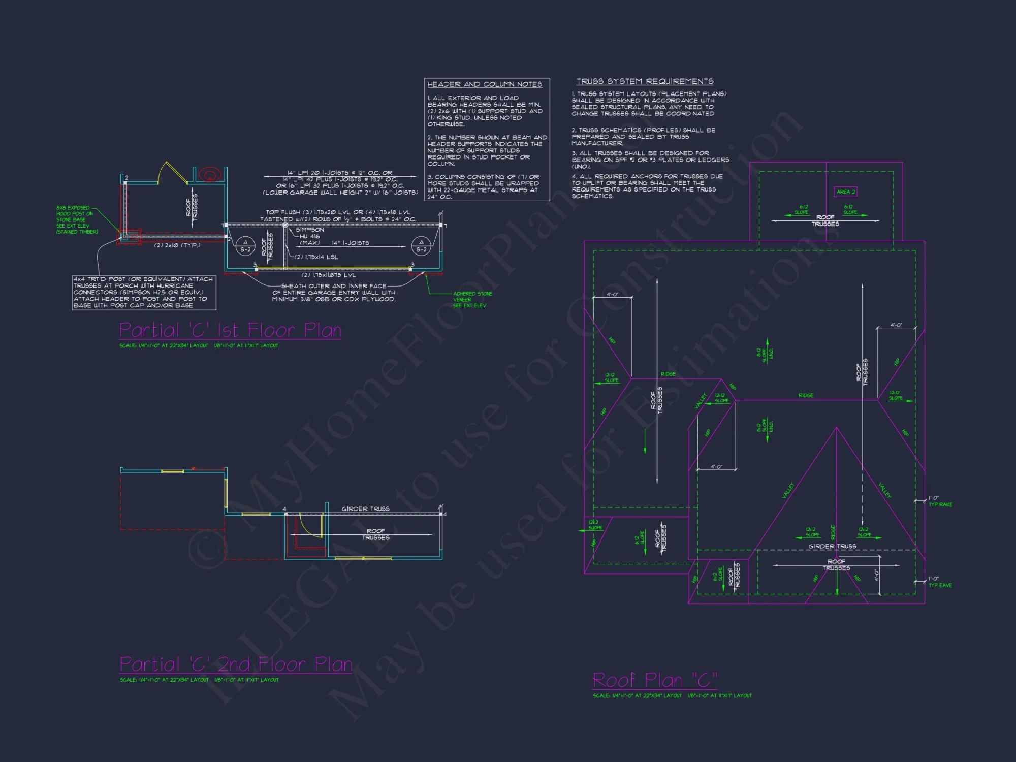 Charming 4-Bed house Plan with Detailed CAD Floor Designs