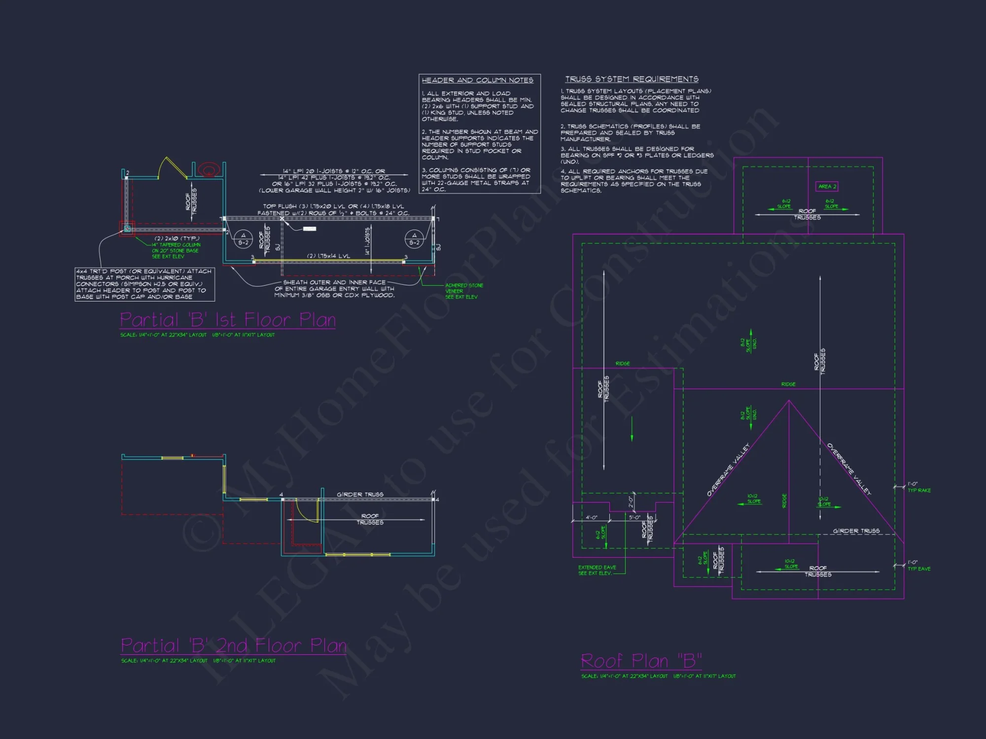 Charming 4-Bed house Plan with Detailed CAD Floor Designs