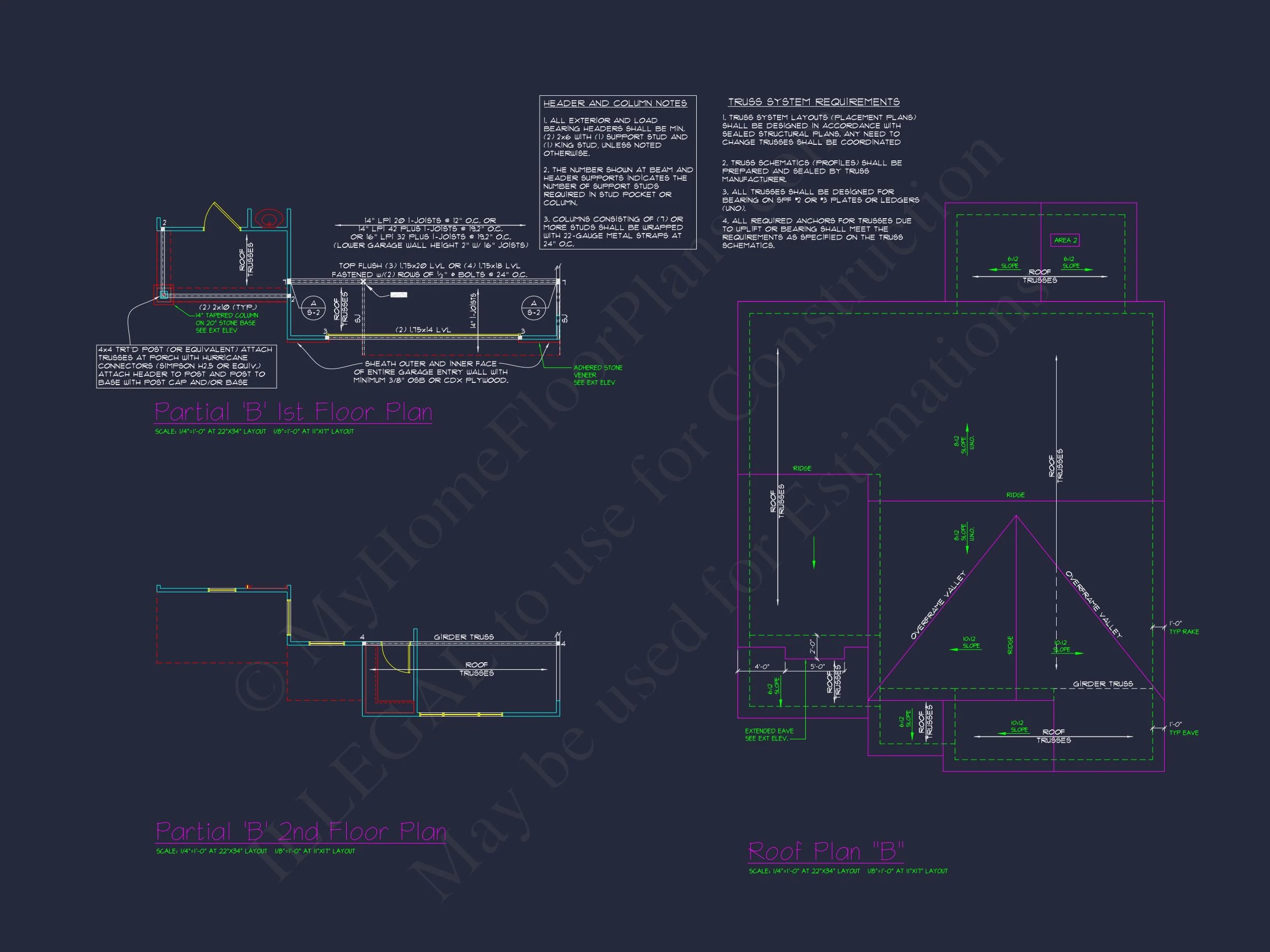 Charming 4-Bed house Plan with Detailed CAD Floor Designs