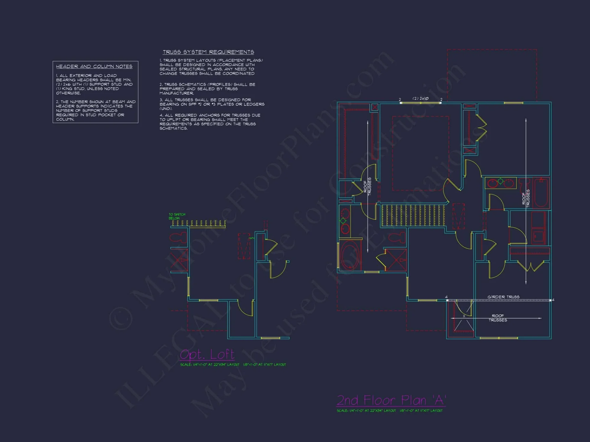 Charming 4-Bed house Plan with Detailed CAD Floor Designs