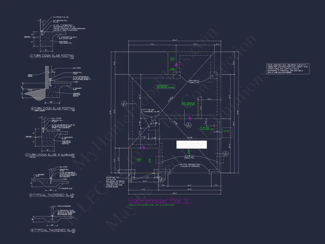 Charming 4-Bed house Plan with Detailed CAD Floor Designs
