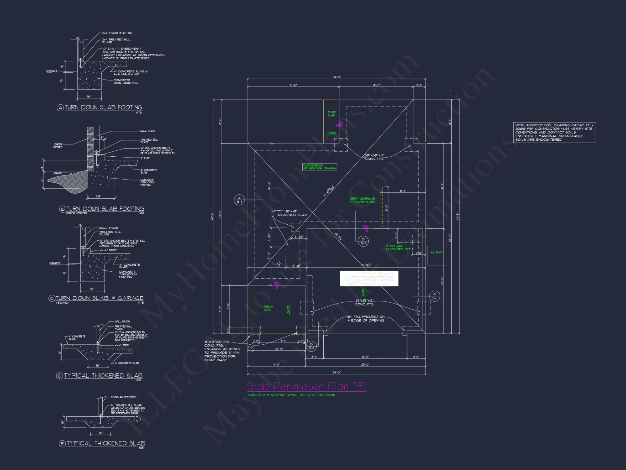 Charming 4-Bed house Plan with Detailed CAD Floor Designs