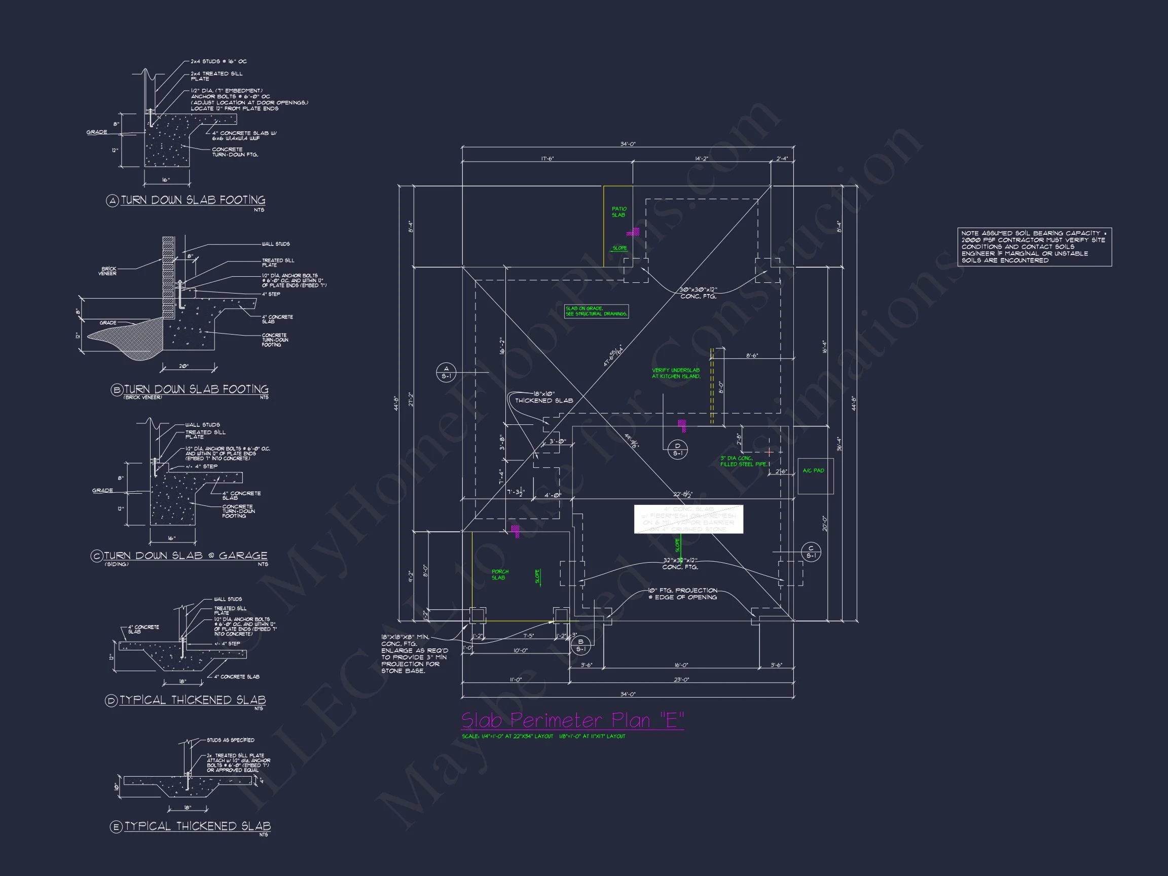 Charming 4-Bed house Plan with Detailed CAD Floor Designs
