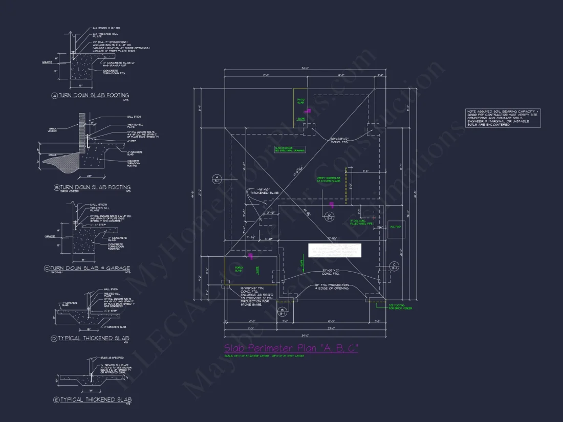 Charming 4-Bed house Plan with Detailed CAD Floor Designs