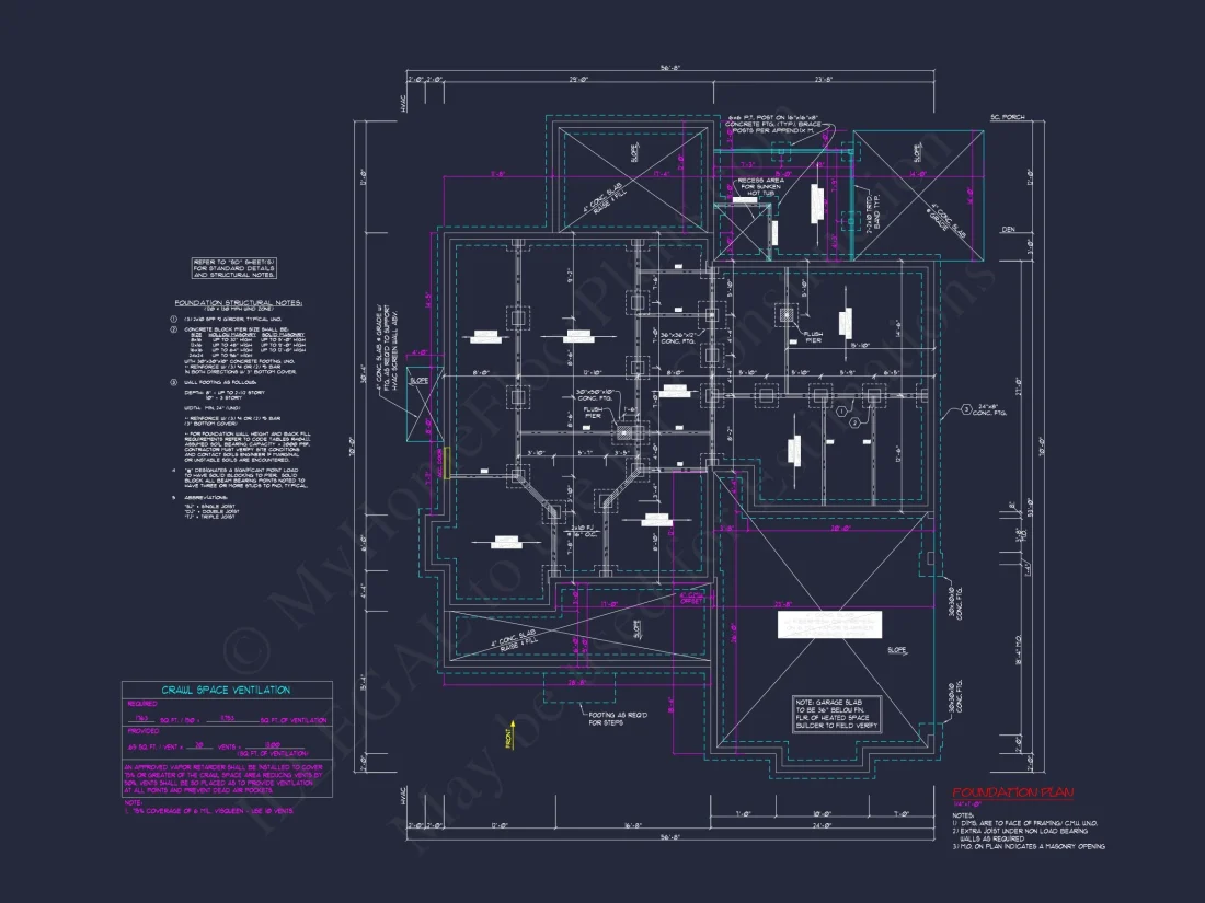 Blueprint house Floor Plan CAD Design Featuring 3 Bedrooms