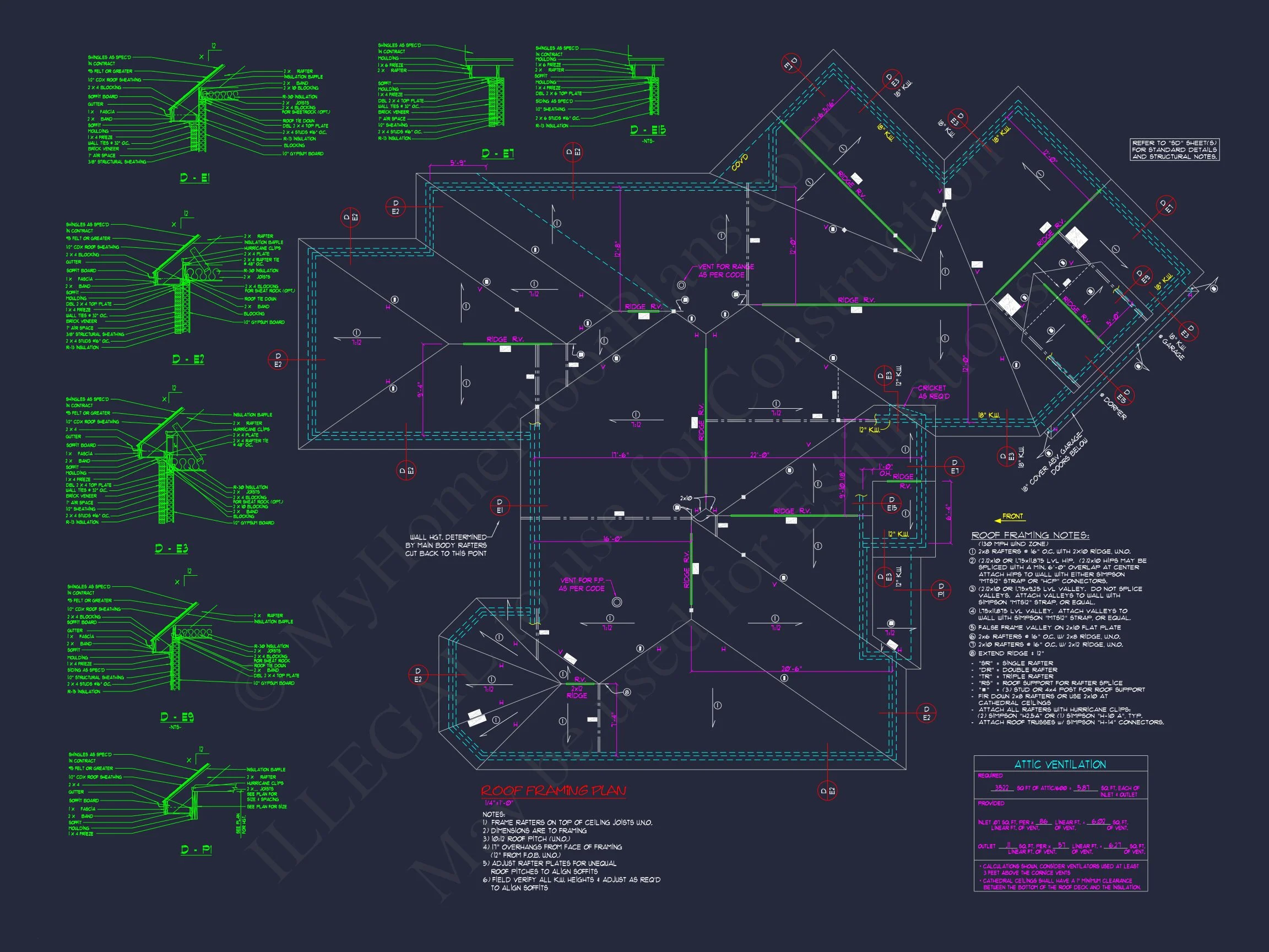 "Expansive house plan concept with detailed CAD blueprints and trendy interior design"