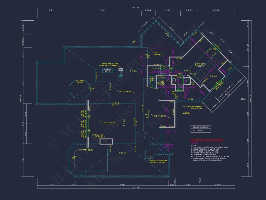 Expansive house Plan with CAD Blueprints & Stylish Design