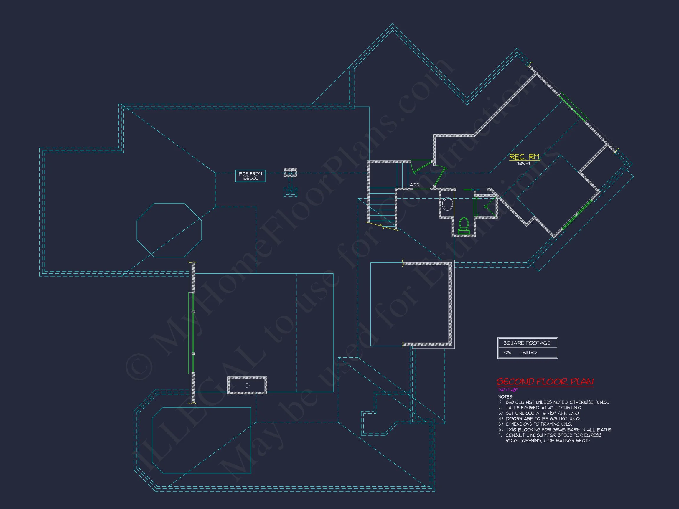 Expansive house Plan with CAD Blueprints & Stylish Design