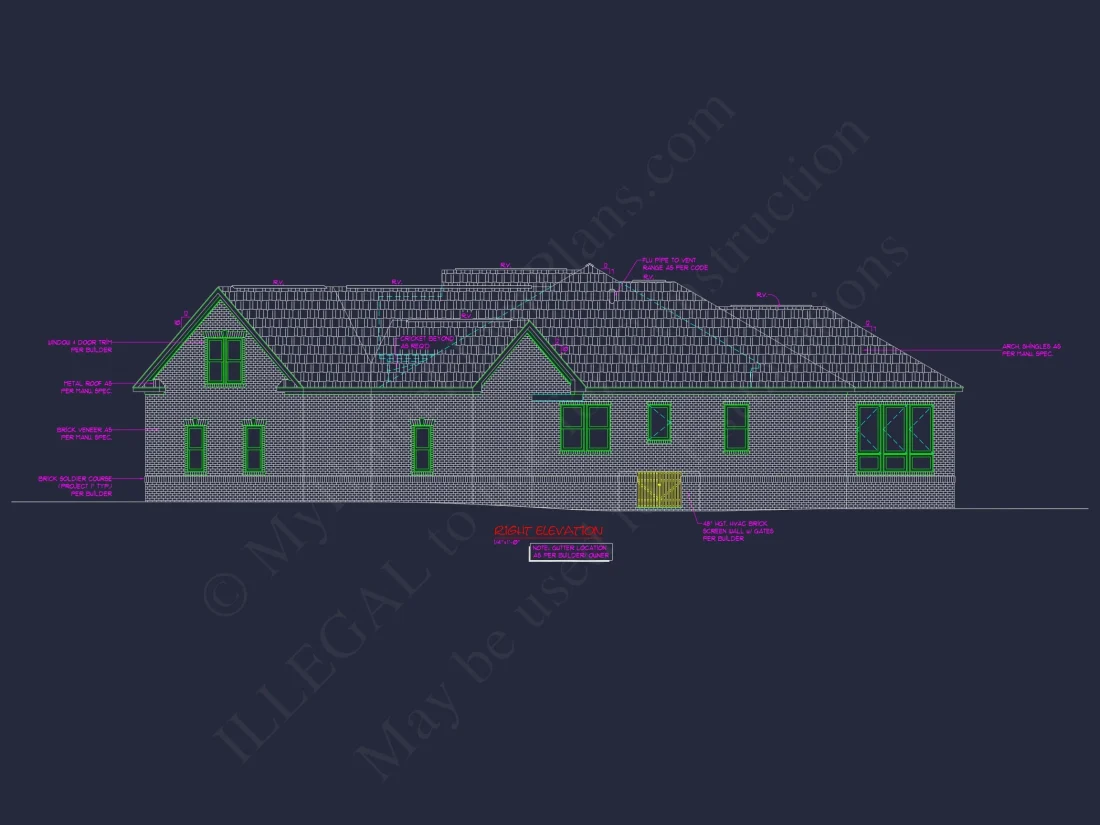 Expansive house Plan with CAD Blueprints & Stylish Design