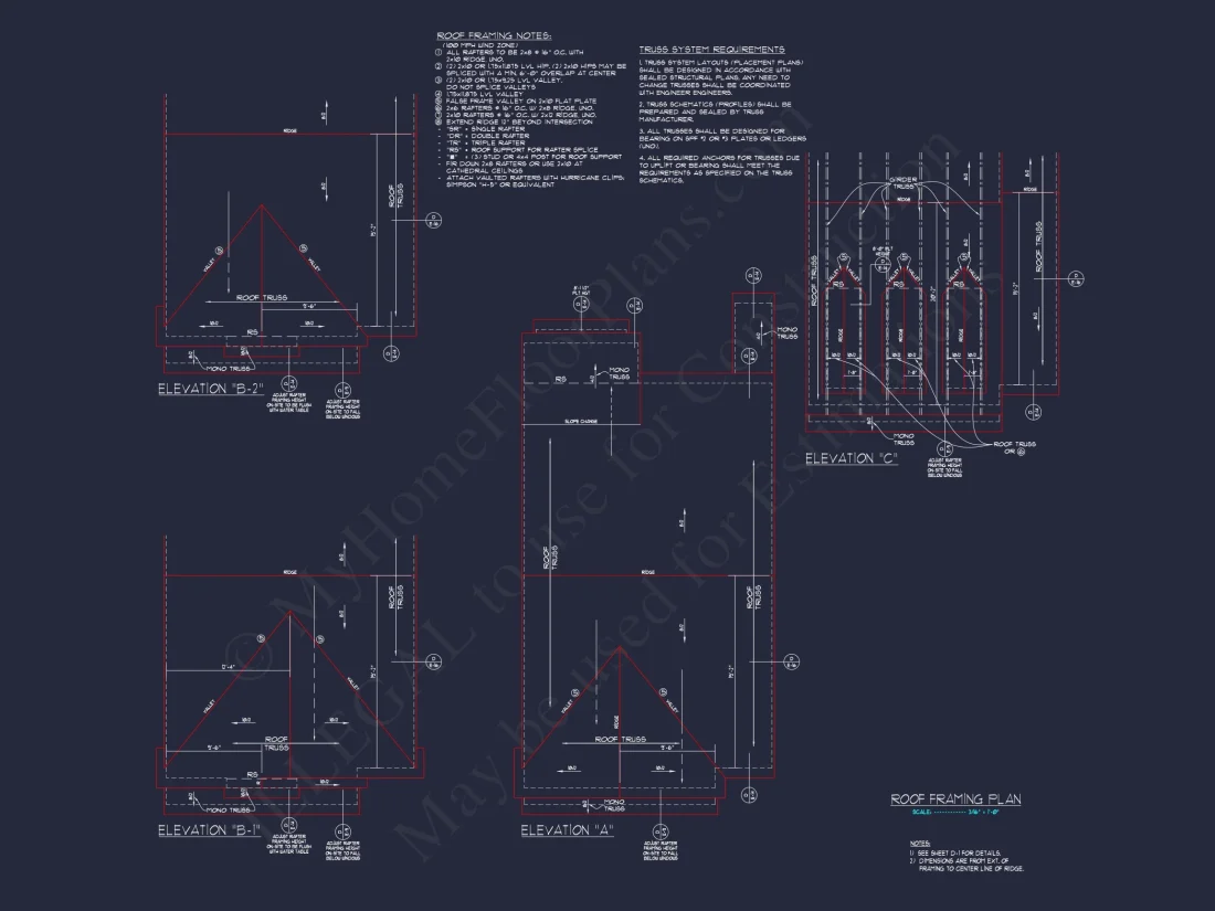 Modern Craftsman house Plan with 2 Floors and Open Floor Plan