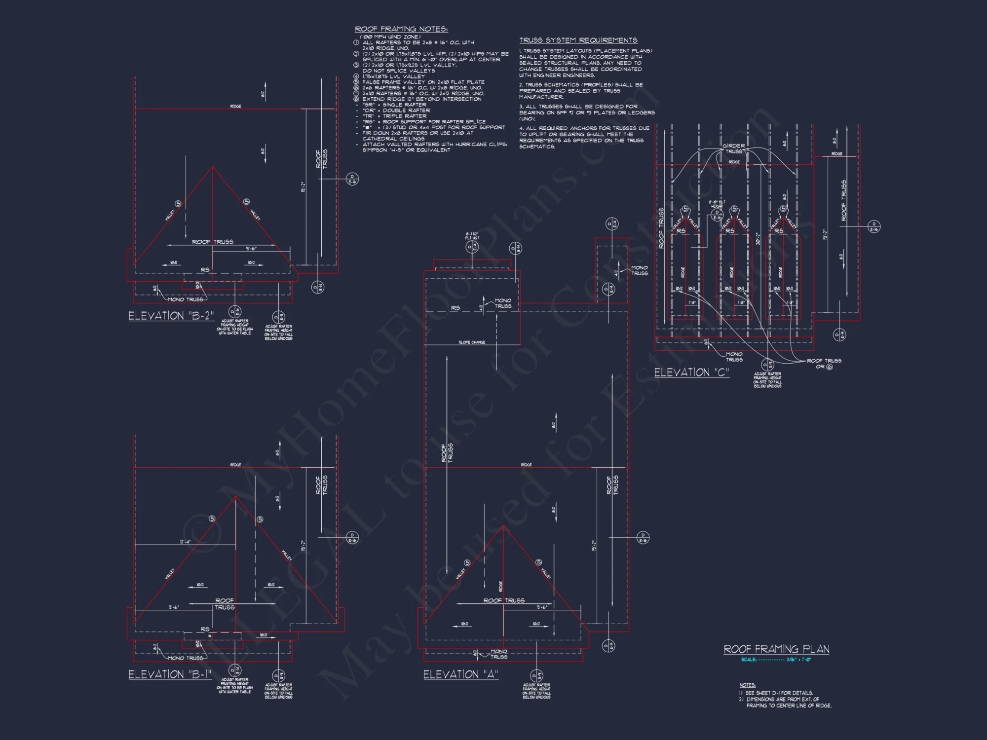 Modern Craftsman house Plan with 2 Floors and Open Floor Plan