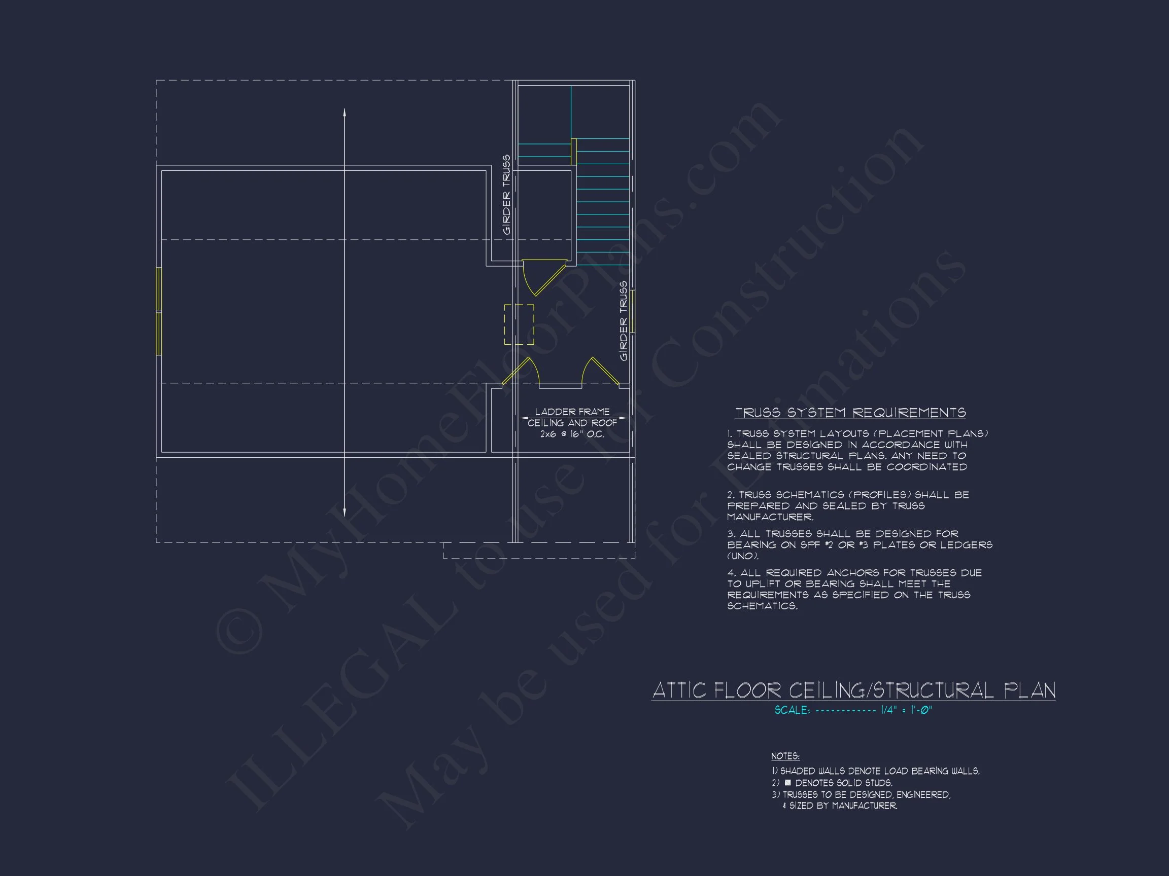 Efficient 3-Bedroom house Plan with CAD Blueprint Designs