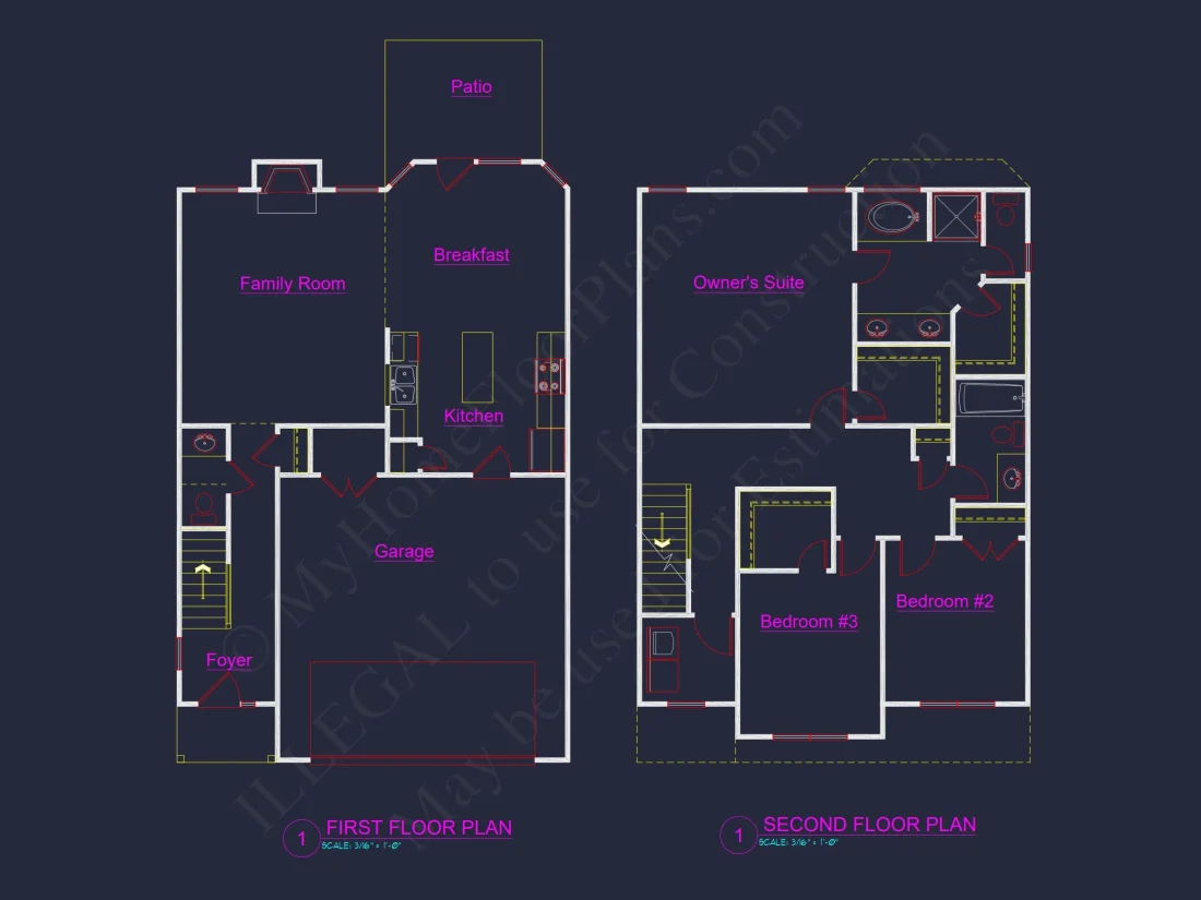 Affordable 2-Story house Plan with Modern Suburban Designs