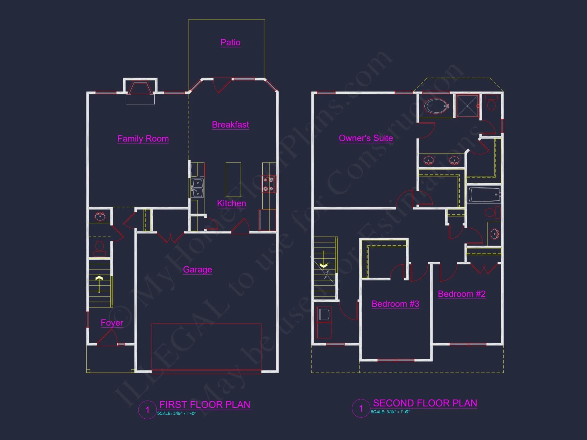 Affordable 2-Story house Plan with Modern Suburban Designs