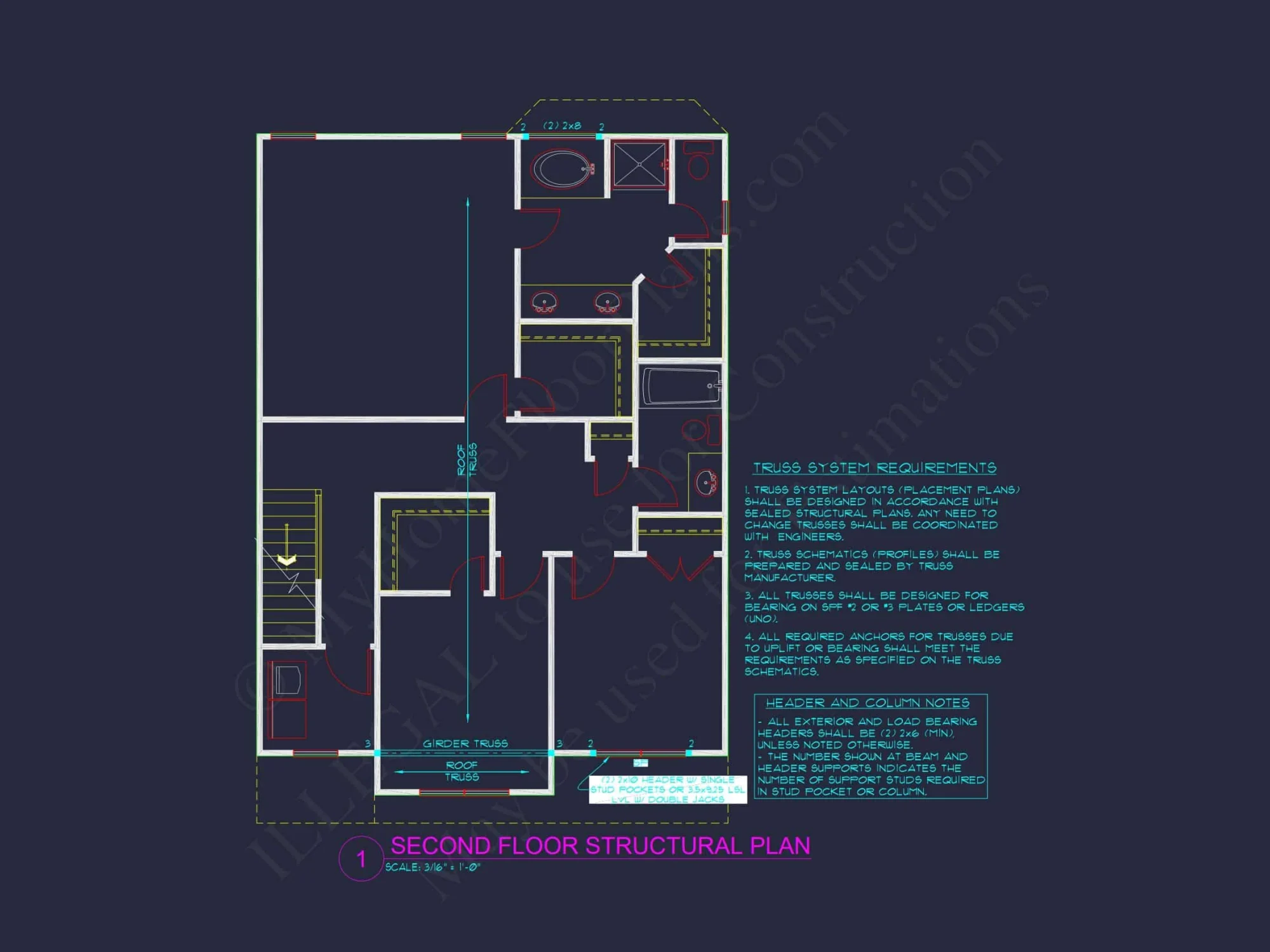 Elegant house Design with CAD Floor Plans & Classic Blueprint