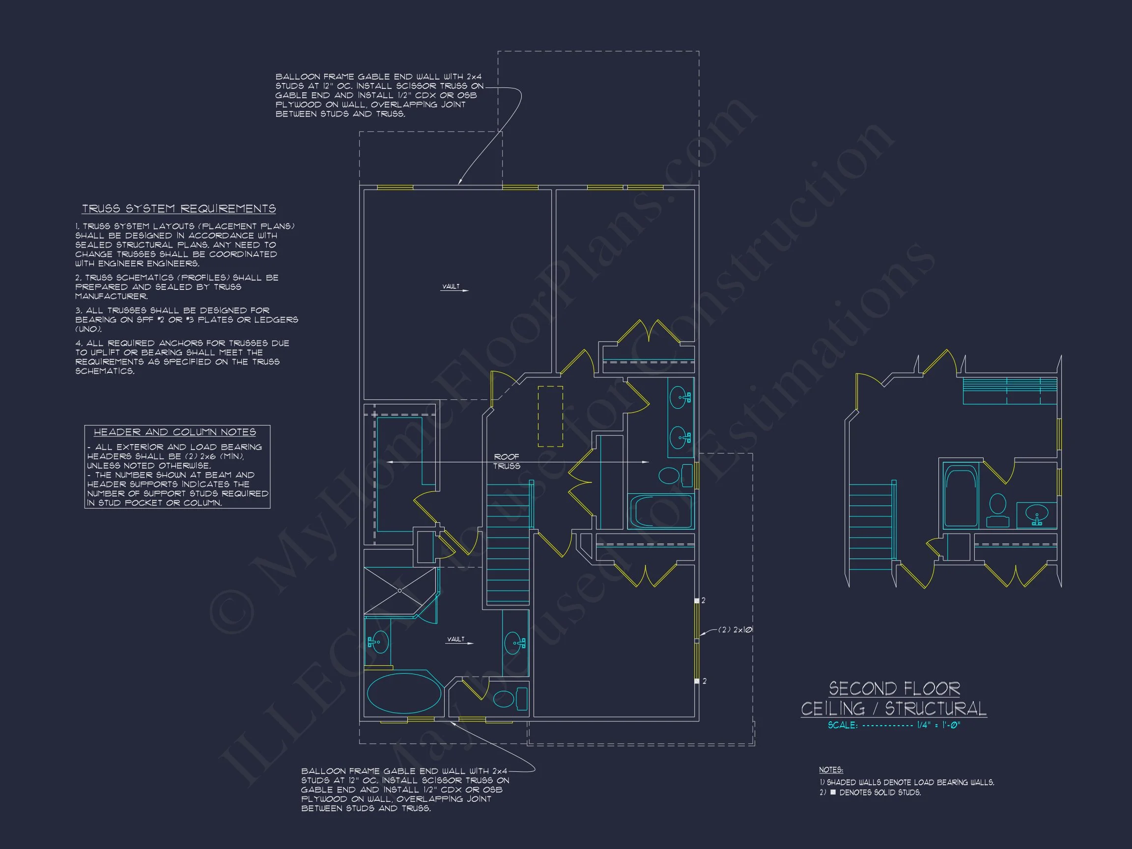 11-1070 HOUSE PLAN -Traditional Home Plan - 3-Bed, 2.5-Bath, 1,950 SF 10 Modern Craftsman house Plan with Open Floor Plan Designs