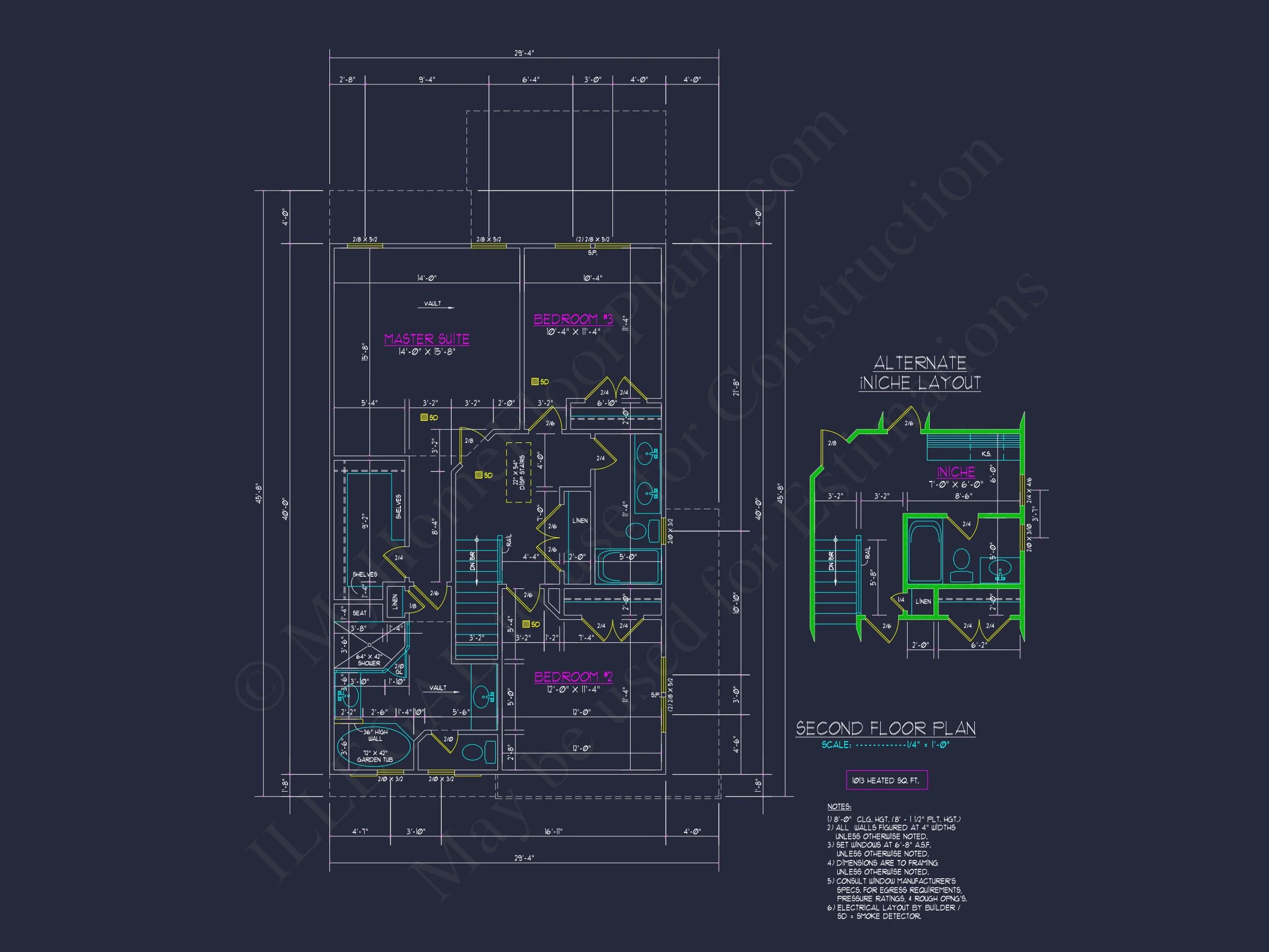 11-1070 HOUSE PLAN -Traditional Home Plan - 3-Bed, 2.5-Bath, 1,950 SF 7 Modern Craftsman house Plan with Open Floor Plan Designs
