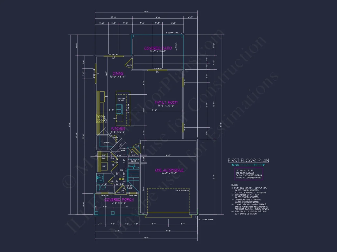 Modern Craftsman house Plan with Open Floor Plan Designs