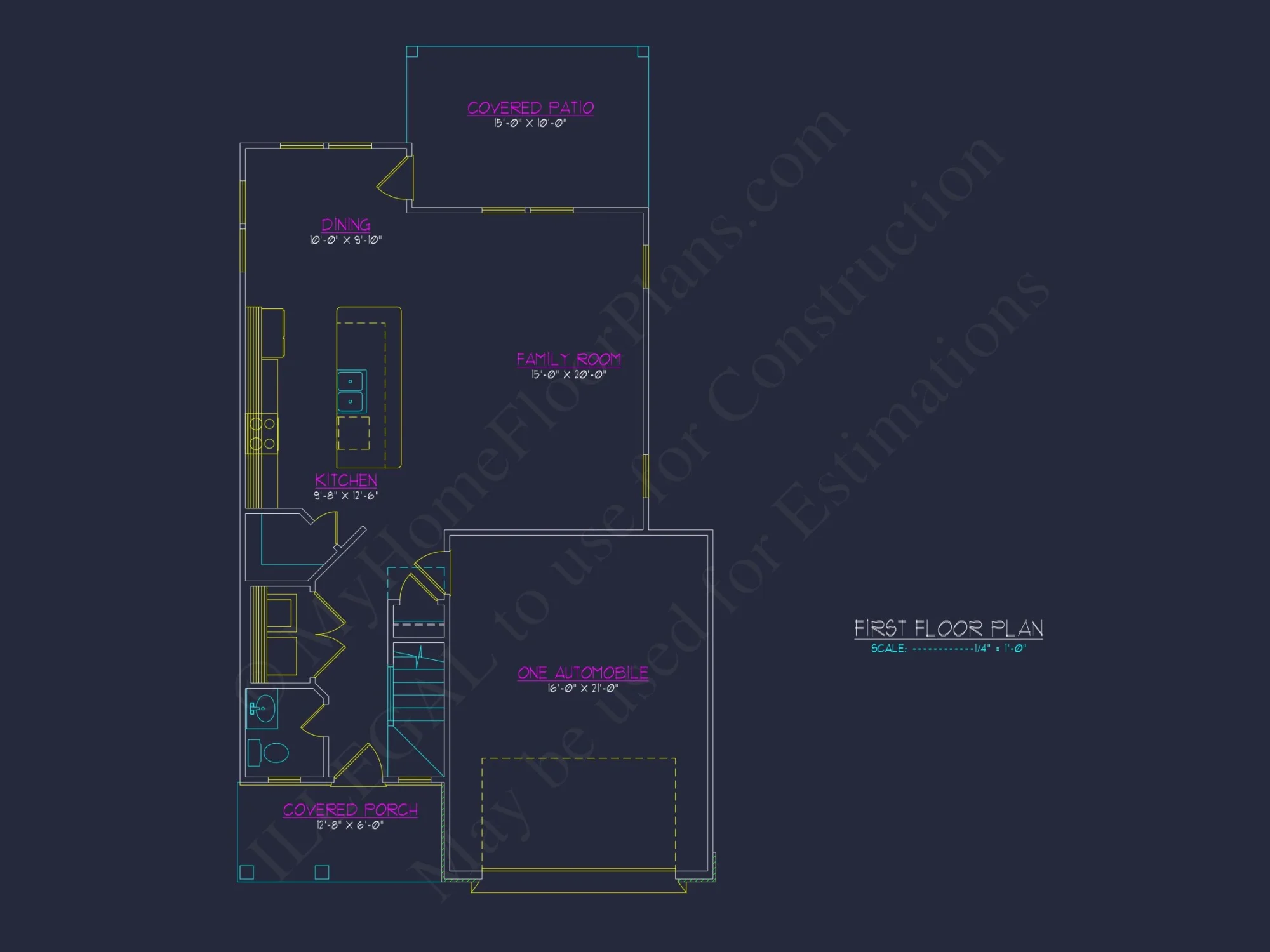 Modern Craftsman house Plan with Open Floor Plan Designs